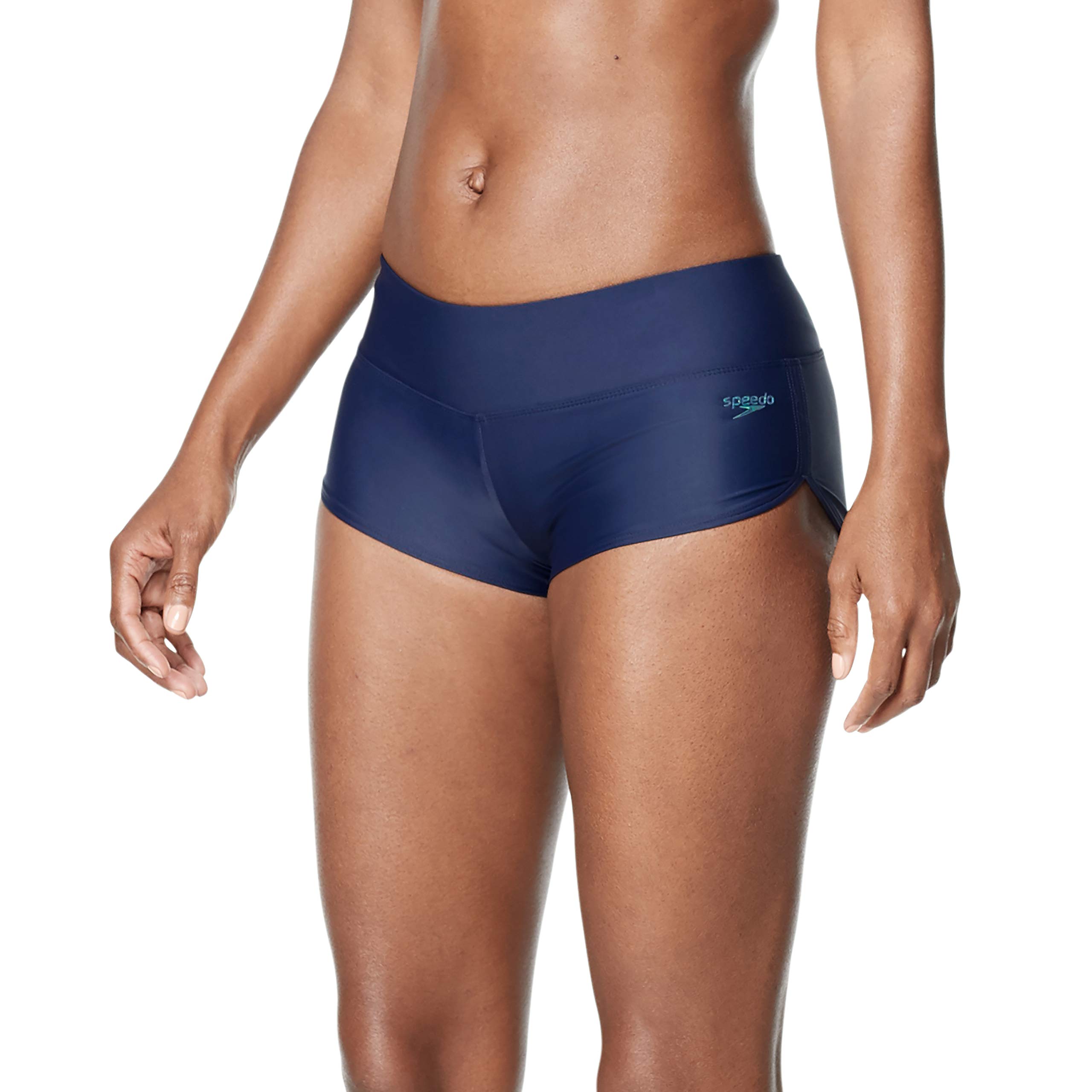Speedo Women's Boyshort Swim Bottoms - Comfortable & Stylish Swimwear for Beach, Pool & Water Sports | Quick-Dry & UV Protection