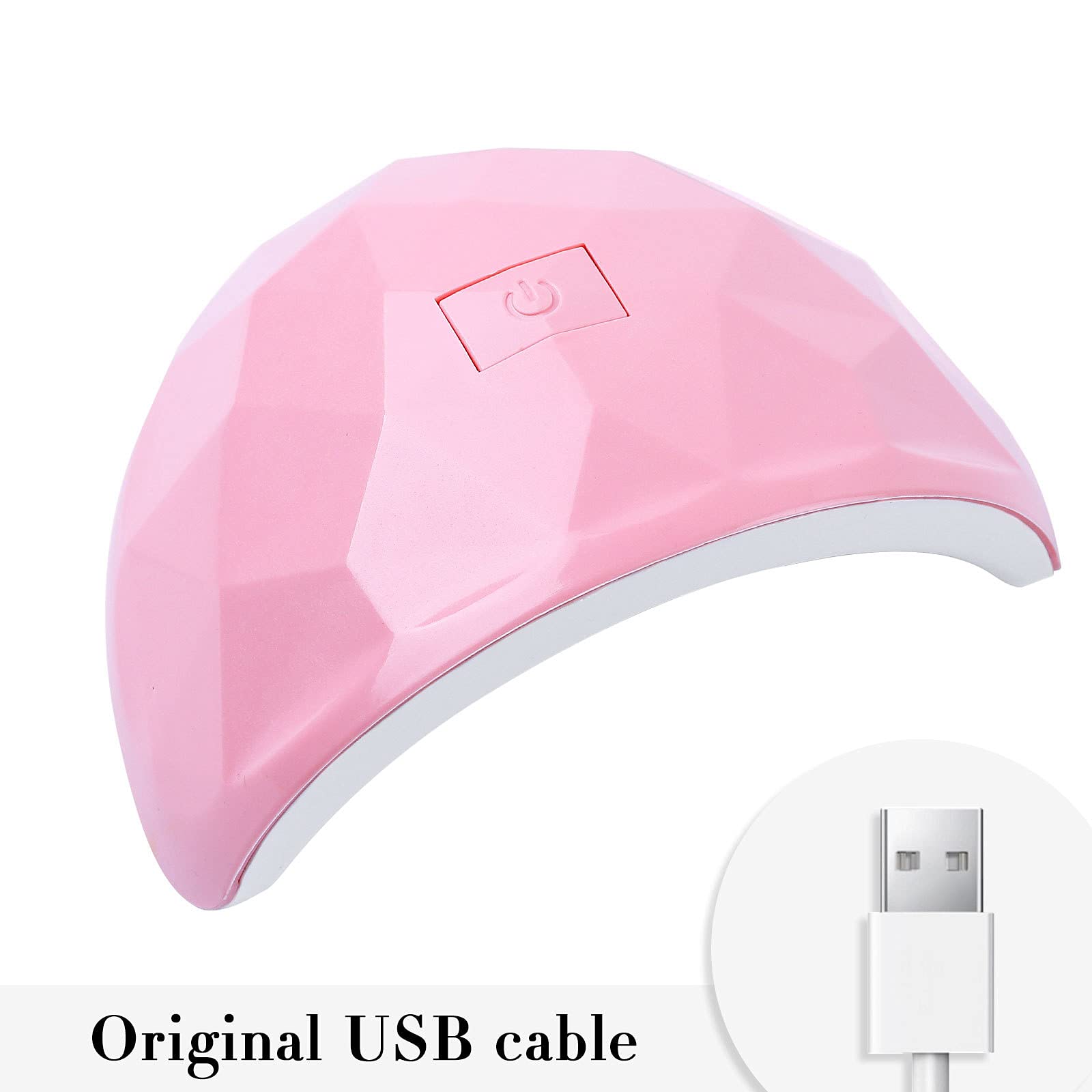 88W UV LED Nail Lamp - Fast Curing for Gel Polish, Salon & Home Use (Pink)