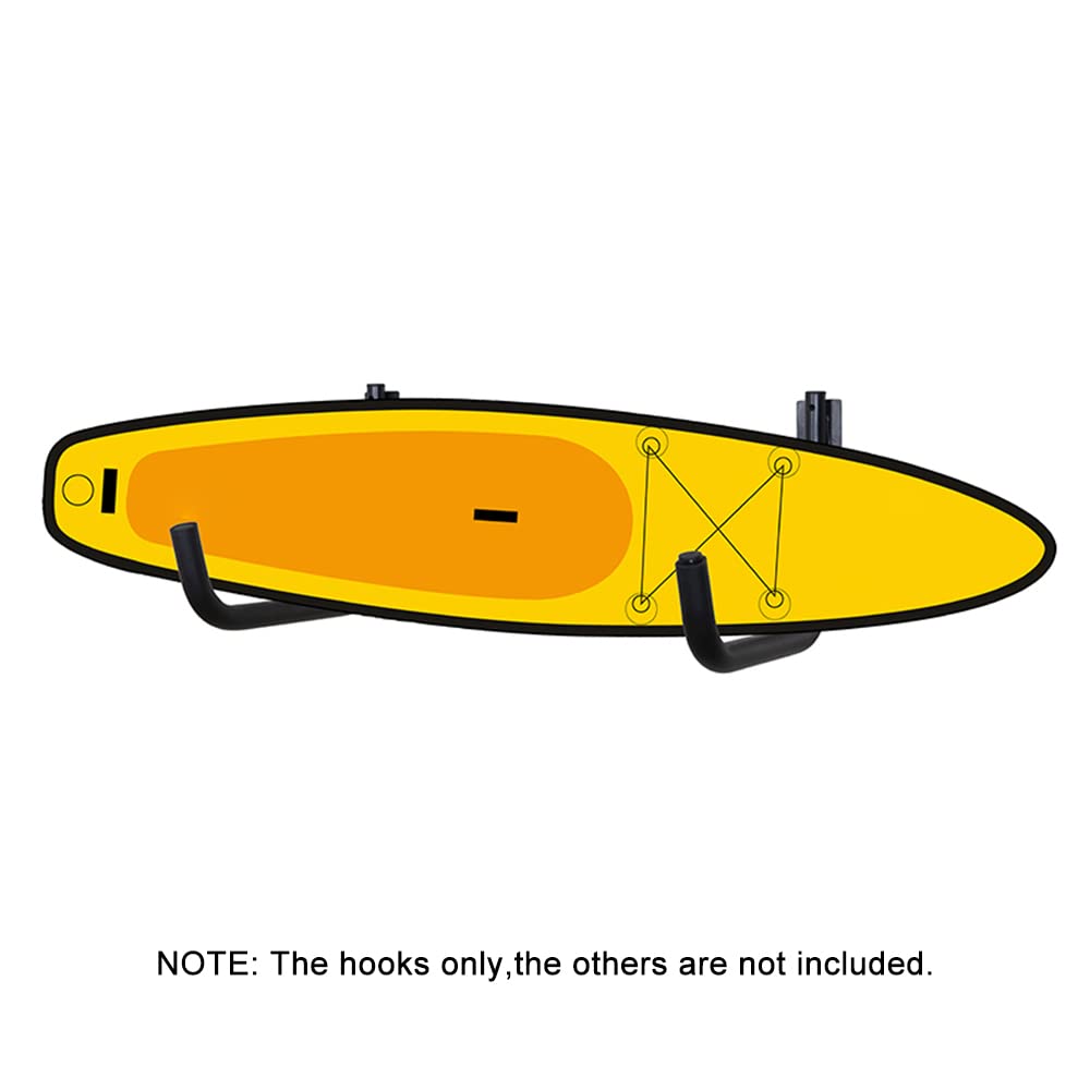 **Heavy Duty Kayak Storage Rack - Wall Mounted Kayak Hanger & Surfboard Holder for Garage, Shed, or Outdoor Use - Durable Kayak Accessories for Easy Storage**