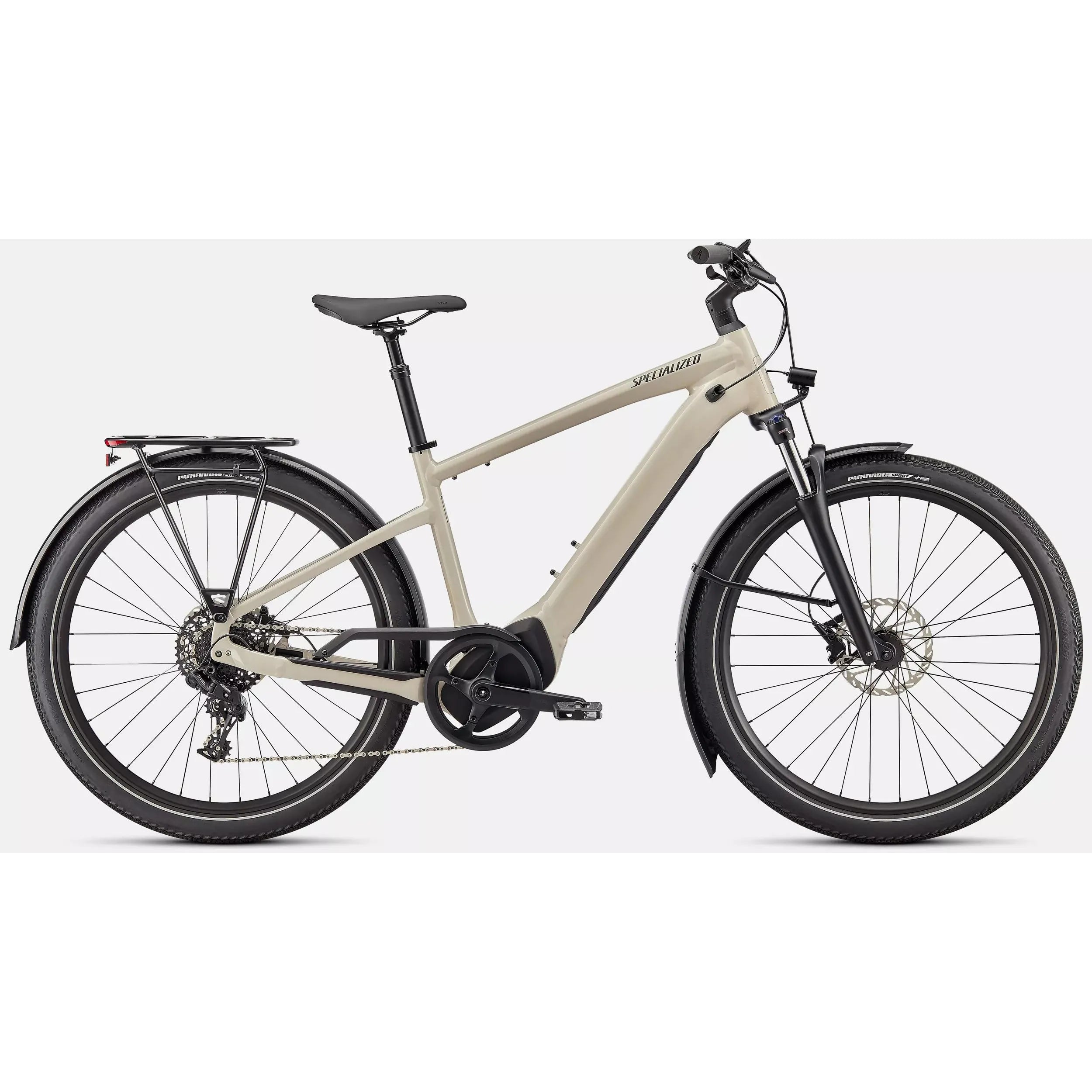 Specialized Turbo Vado 4.0 Electric Bike - White Mountains Edition with Black Reflective Accents | Perfect for Commuting, Trail Riding & Urban Adventures