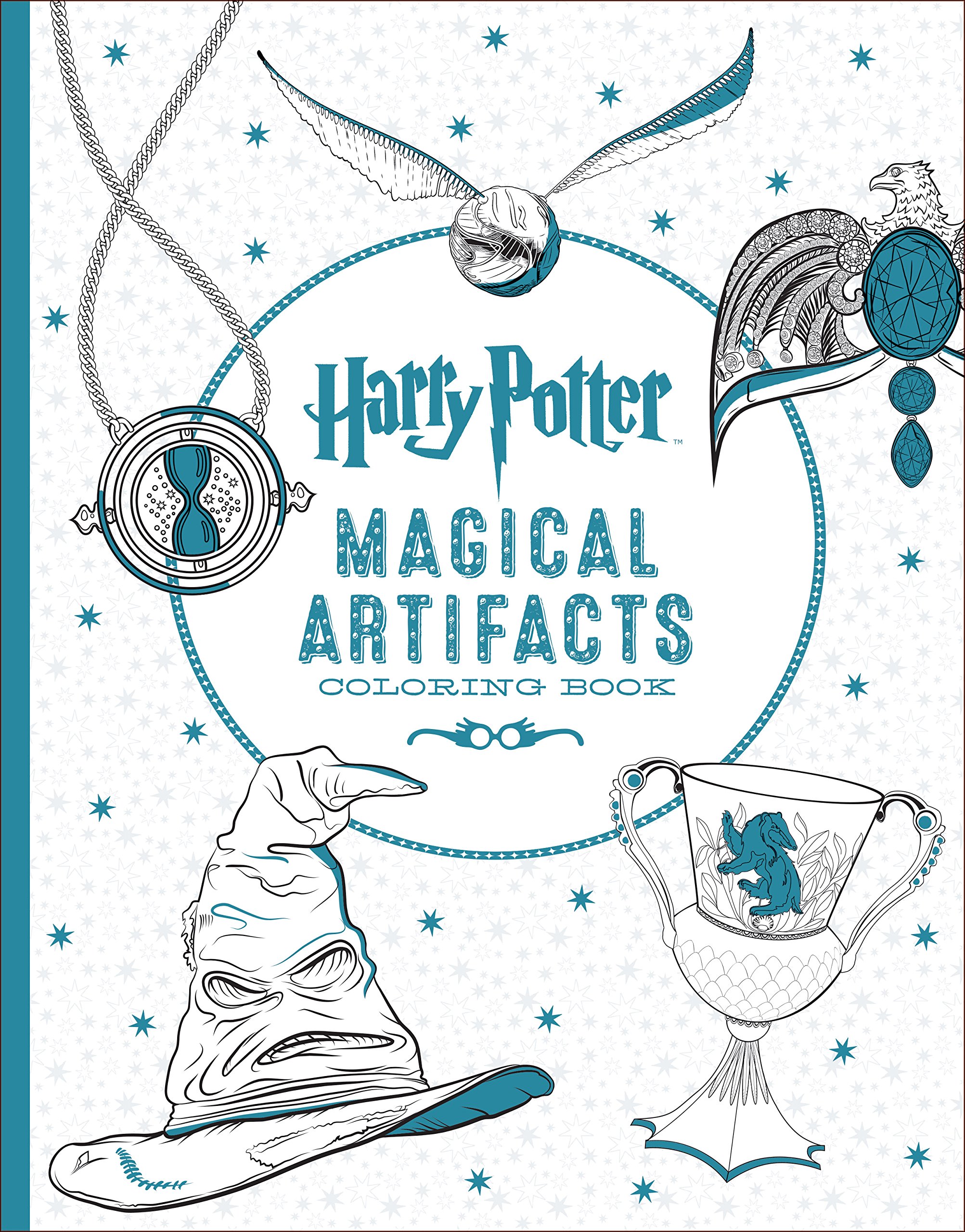Harry Potter Magical Artifacts Coloring Book - Official Wizarding World Adult Coloring Book with 50+ Pages | Perfect for Stress Relief, Gift Giving & Harry Potter Fans