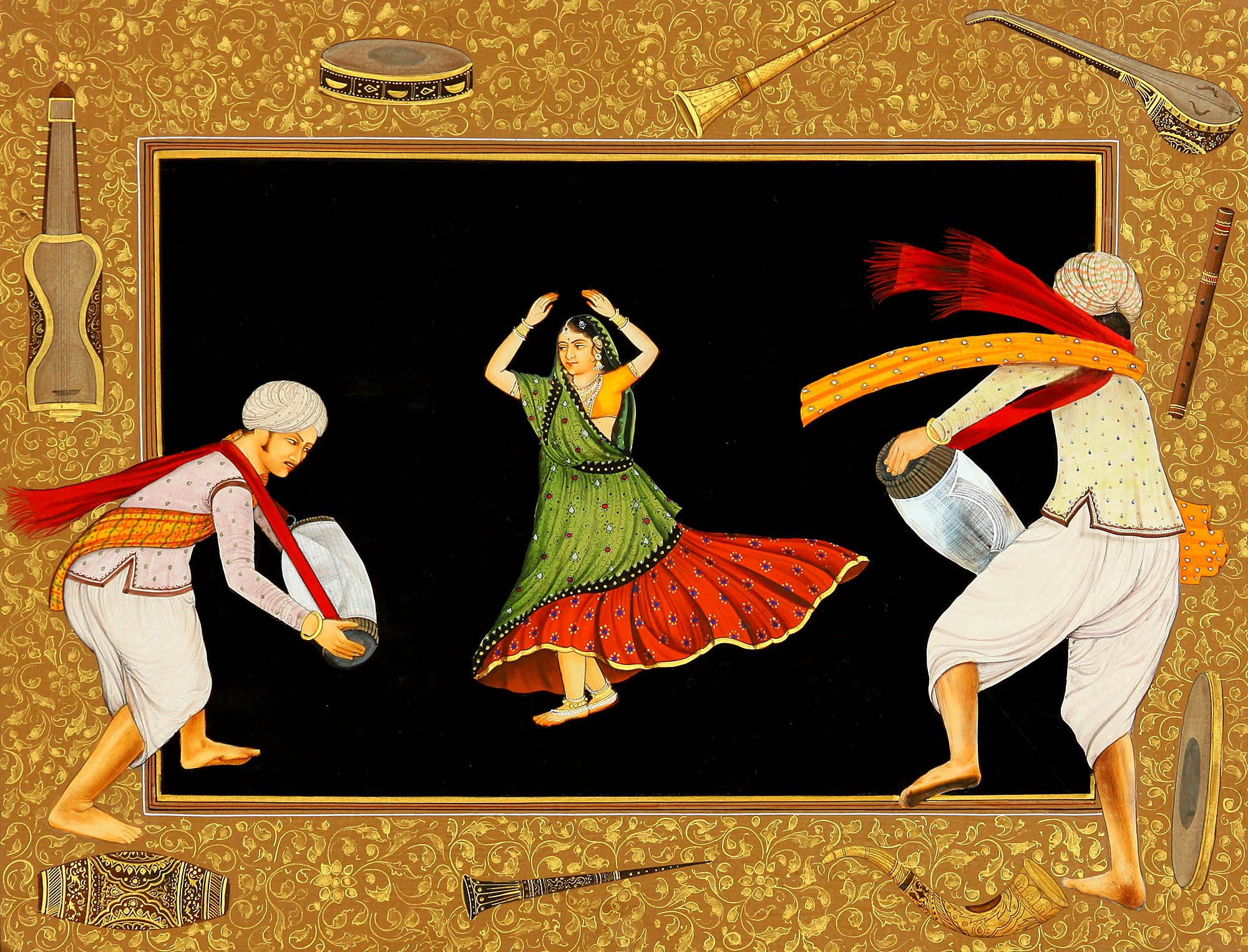 Navneet Parikh Watercolor Painting on Paper - Handmade Artwork for Home Decor, Office & Gift Giving - The Performers Collection