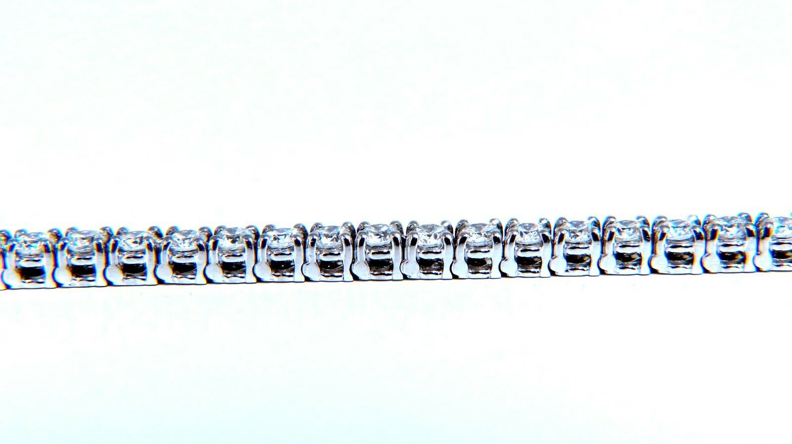 6.02 Carat Natural Round Diamond Tennis Bracelet in 14K Gold - Elegant Jewelry for Weddings, Anniversaries & Special Occasions
