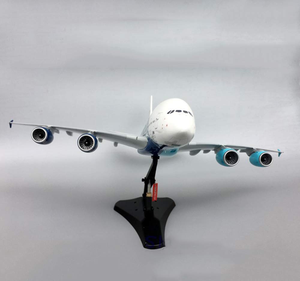1/200 Scale CMO Airbus A380-800 Portugal HiFly Airlines Metal Die-Cast Model Plane - 14.3x15.7 Inch Collectible Aircraft for Aviation Enthusiasts, Home Office Decor & Unique Gifts for Pilots