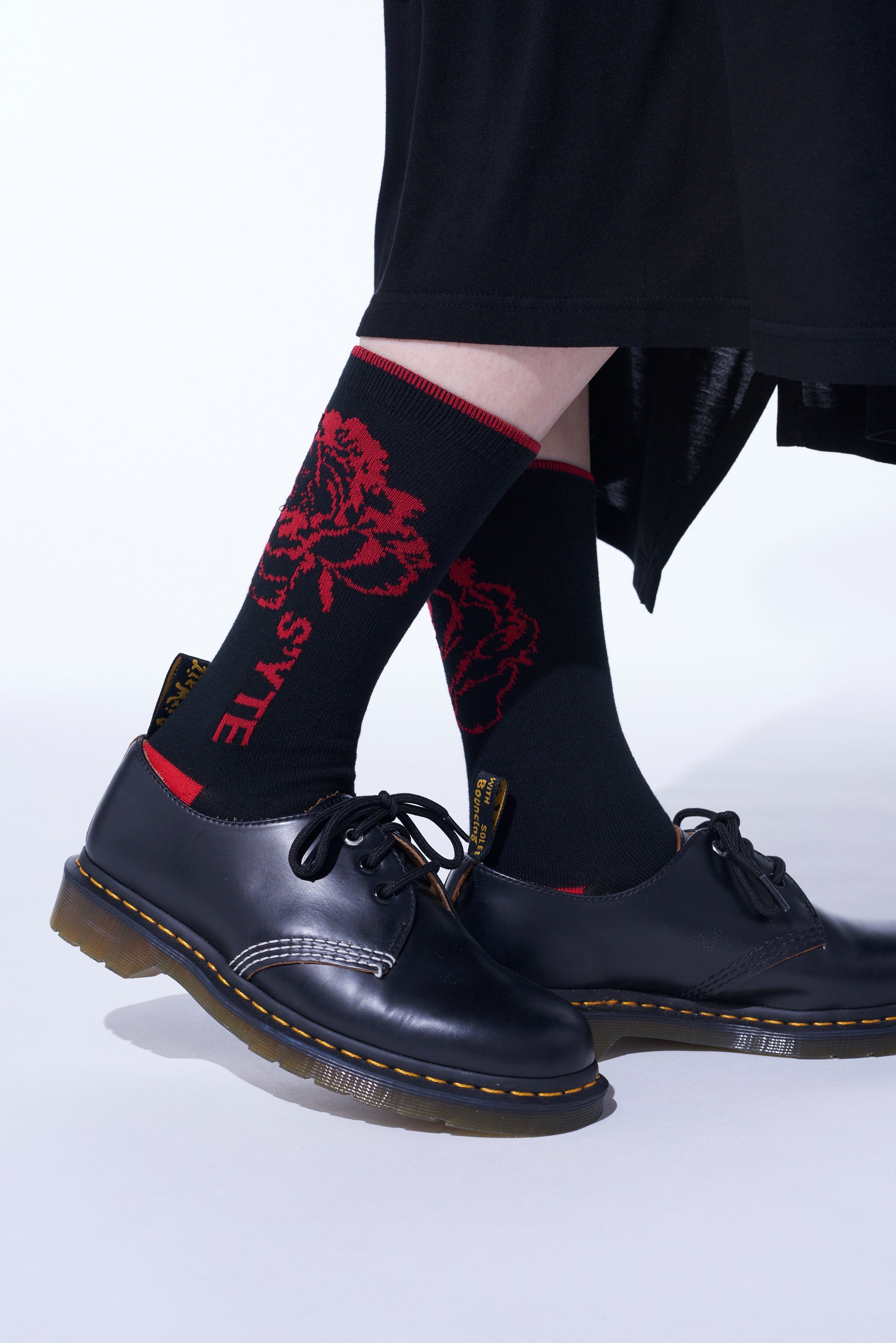 Soft Cotton Floral Socks for Women - Breathable Plain Stitch Design - Perfect for Casual Wear, Work, and Everyday Comfort