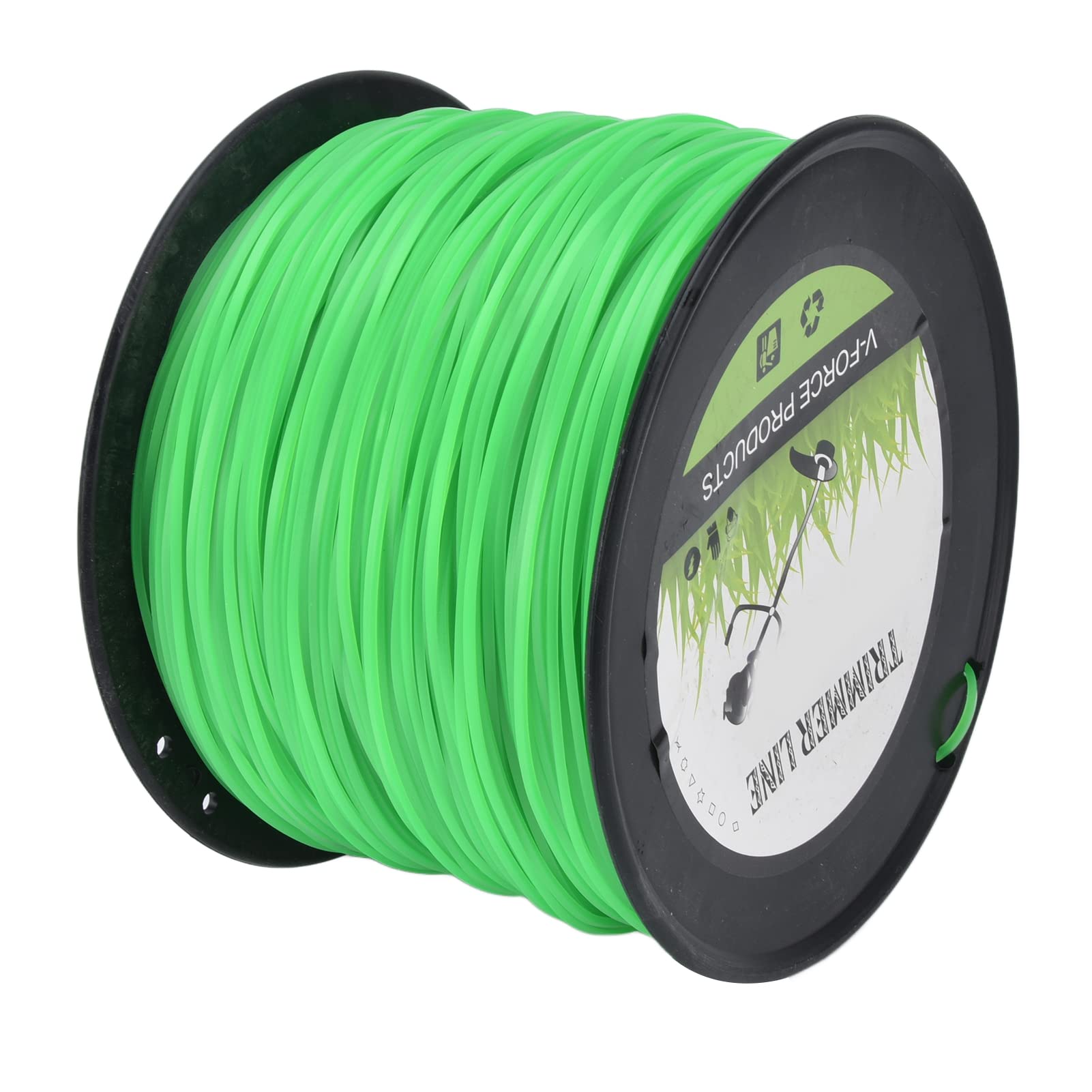 Professional Quadrate String Trimmer Line - High-Speed Nylon Replacement Spool for Lawn Mowers & Garden Tools | Durable Trimmer Line for Faster Acceleration & Precision Cutting | Perfect for Lawn Care, Landscaping & Yard Maintenance