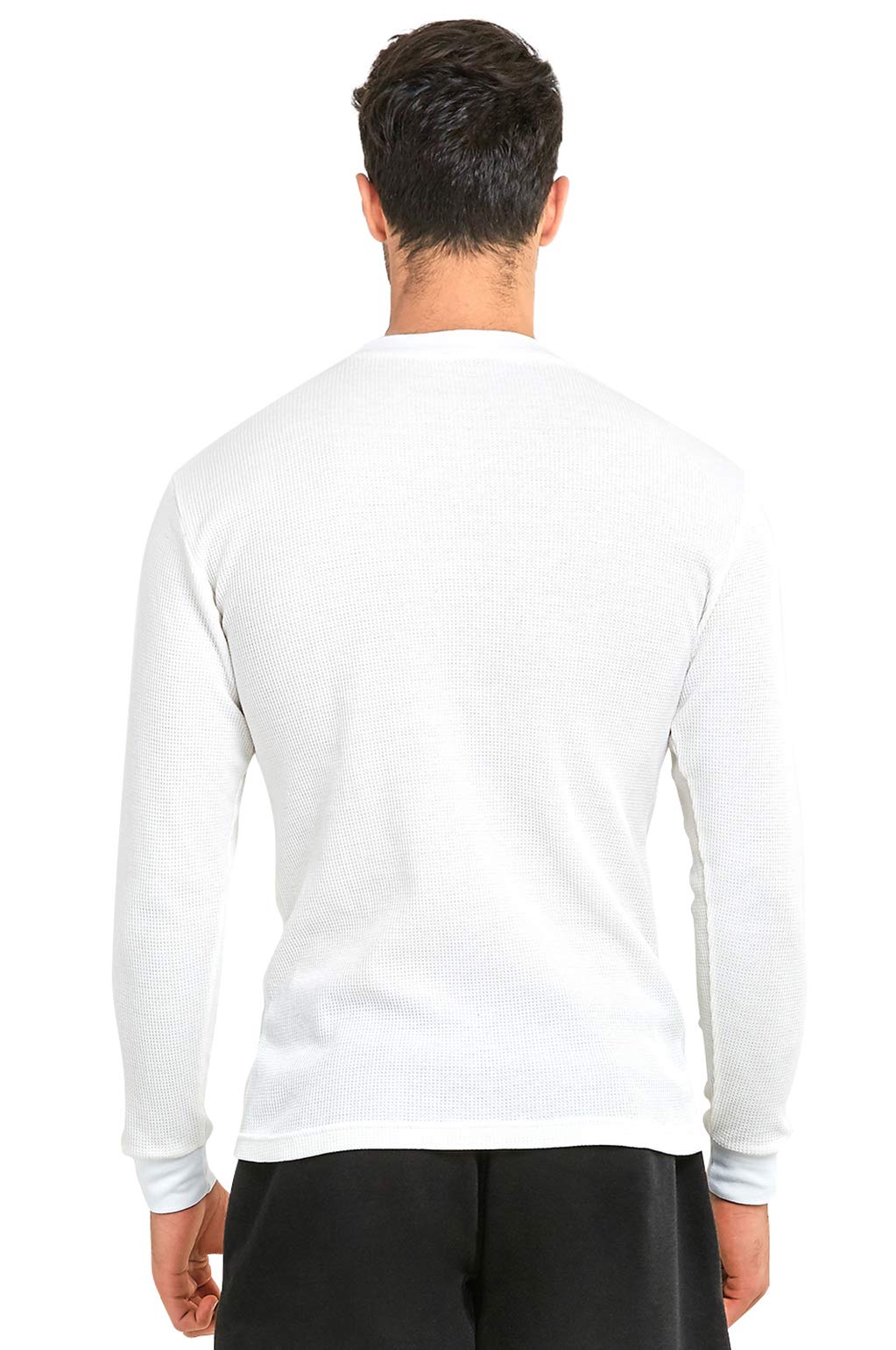 Men's Classic Waffle-Knit Thermal Top - Warm Winter Base Layer Shirt for Outdoor Activities & Cold Weather