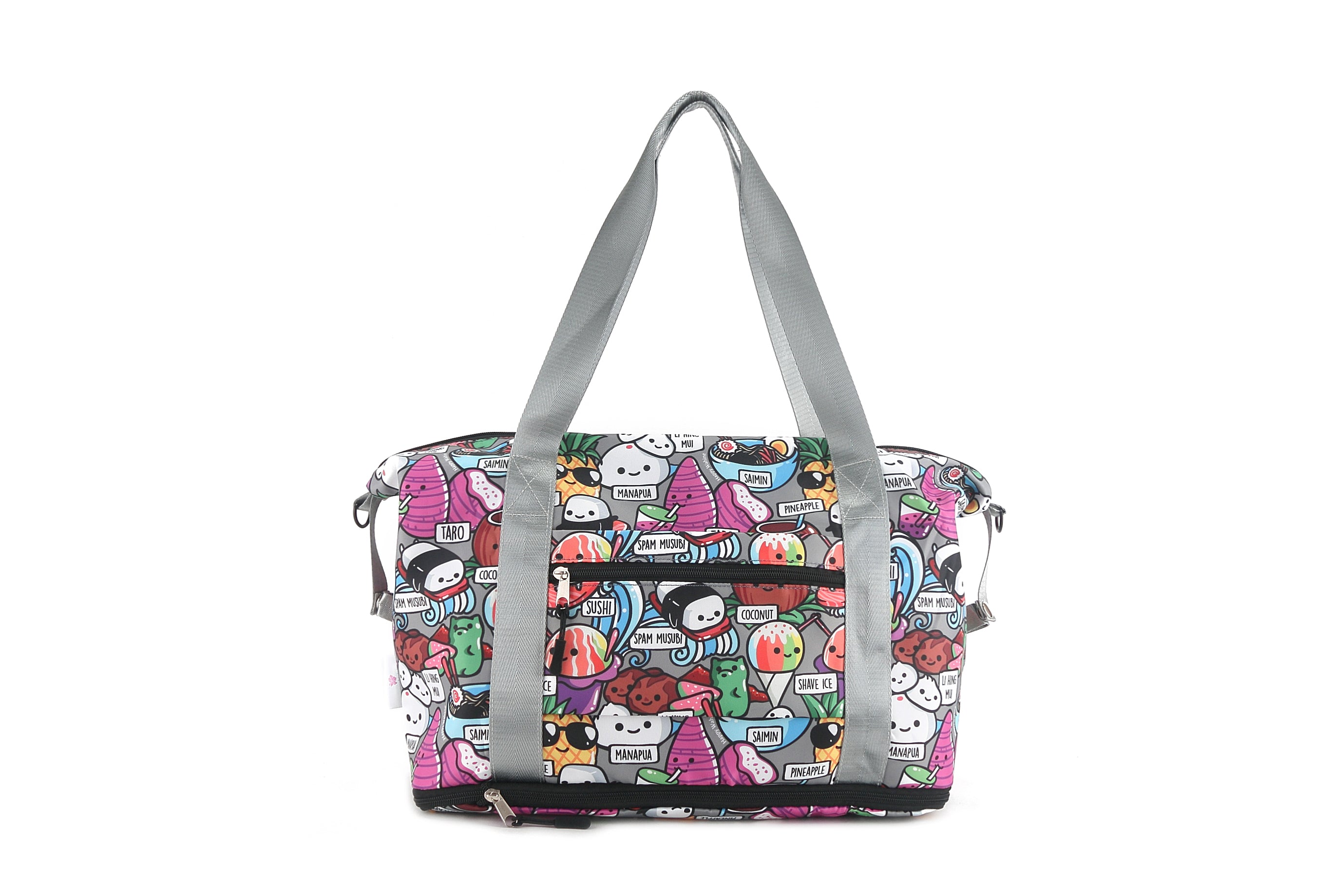 Foldable Travel Duffle Bag - Lightweight & Water-Resistant Sydney Craving Hawaii Grey Backpack for Gym, Beach, Weekend Getaways & Outdoor Adventures
