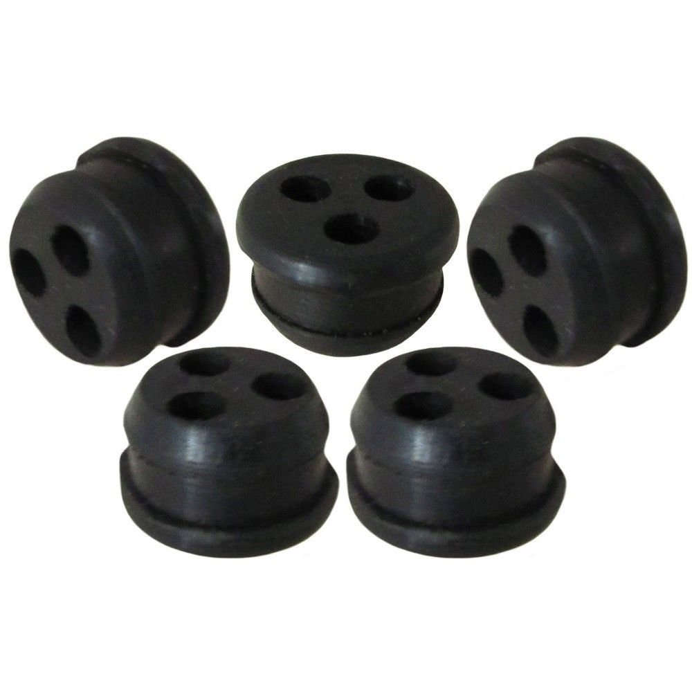 Echo PB Series Blower GT SRM Trimmer Brushcutter Fuel Tank Tube 3-Hole Grommet Replacement (5 Pack) - Compatible with Echo PB-250, PB-252, SRM-225, SRM-230 - Perfect for Outdoor Power Equipment Maintenance & Repair