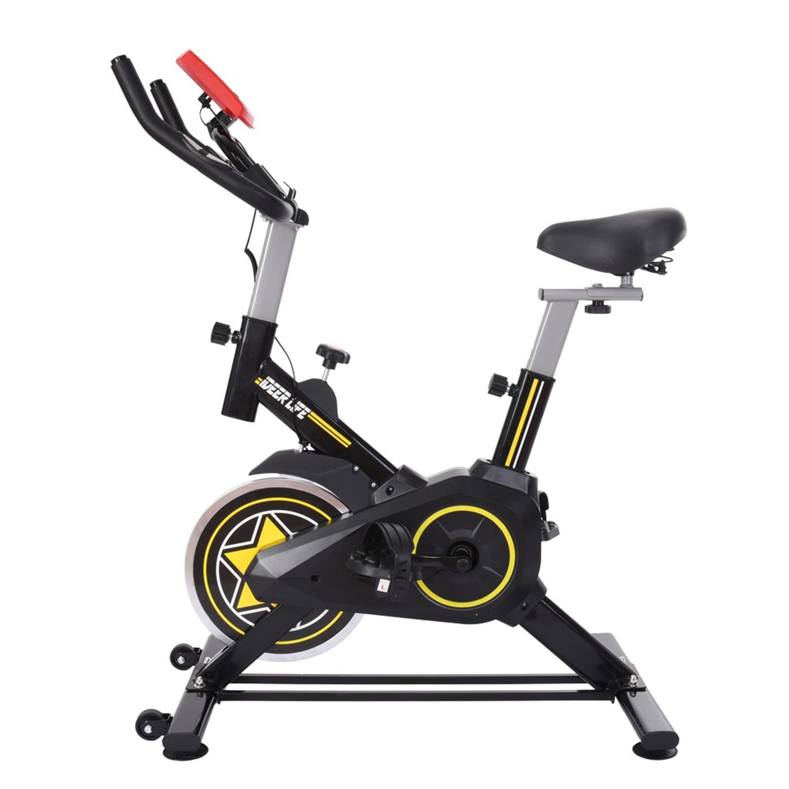 Ergonomic Under Desk Exercise Bike - Silent Belt Drive Stationary Cycling Bike for Home Cardio Workout | Perfect for Office Workouts & Home Fitness