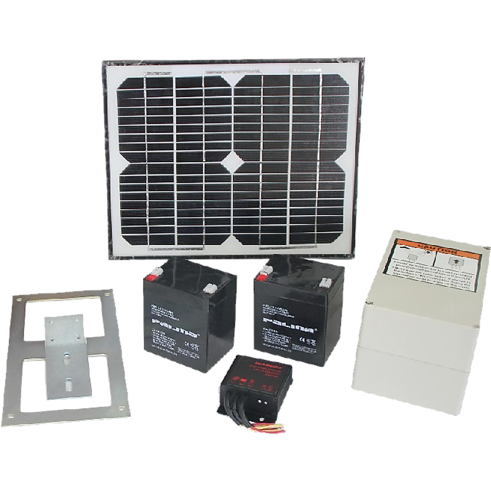 1000KG 10W Solar Powered Double Swing Automatic Gate Opener with Remote Control - Perfect for Driveway, Farm, and Ranch Security Gates