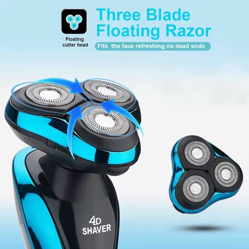 Electric Head Shaver for Bald Men - Rechargeable & Washable Men's Shaver, Smart Shaving Machine with Precision Blades (9001X-E) | Perfect for Travel, Home Use & Quick Head Shaving