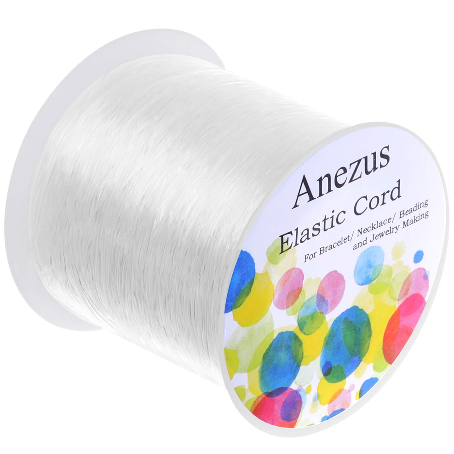 Anezus 0.7mm Stretch Elastic String for Bracelet Making - Jewelry Beading Cord for DIY Bracelets, Necklaces & Craft Projects - Perfect for Beading, Jewelry Repair & Handmade Gifts