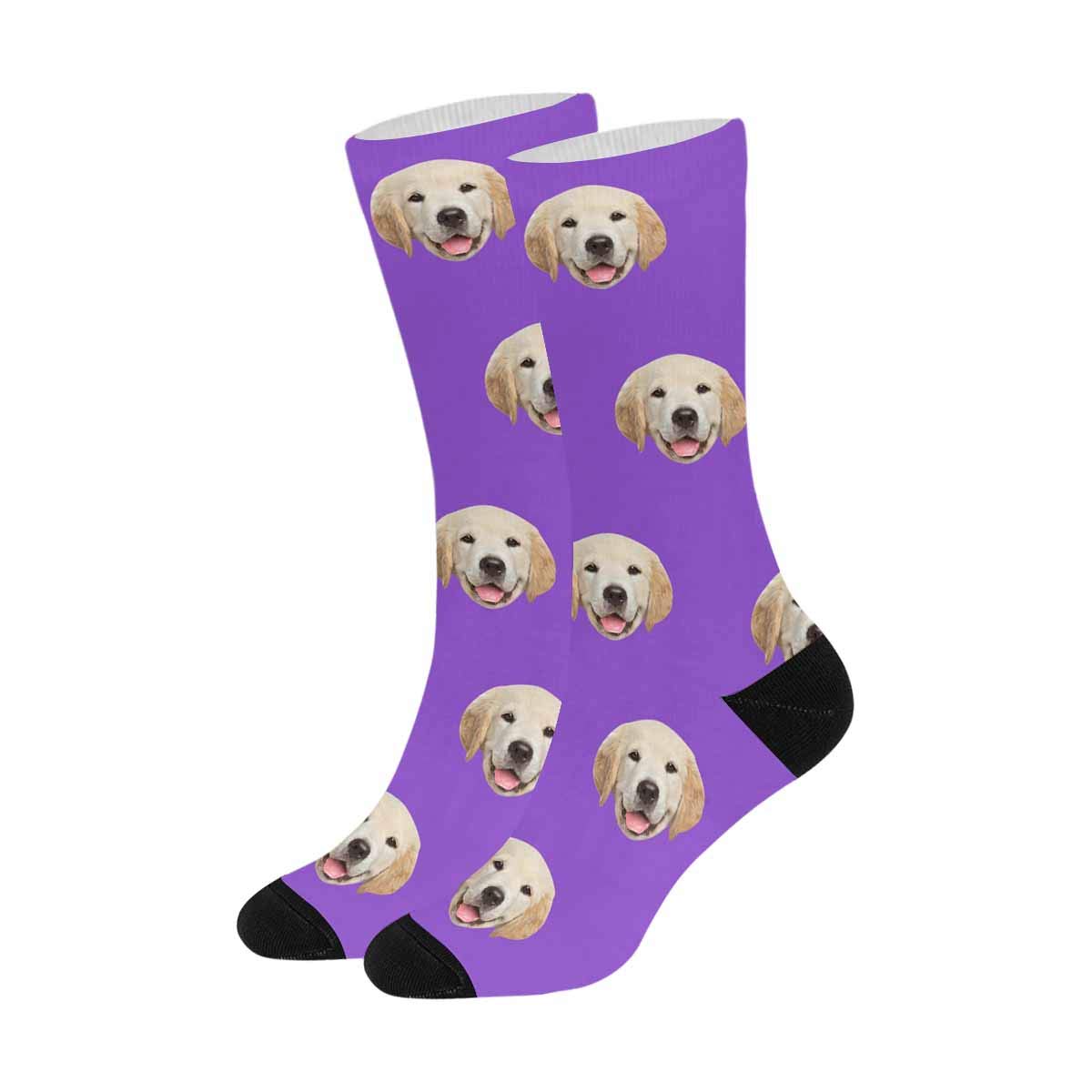 Custom Photo Socks - Personalized Crew Socks for Men & Women with Your Picture - Great for Gifts, Couples & Pet Lovers - Fun Novelty Socks for Birthdays, Anniversaries & Special Occasions