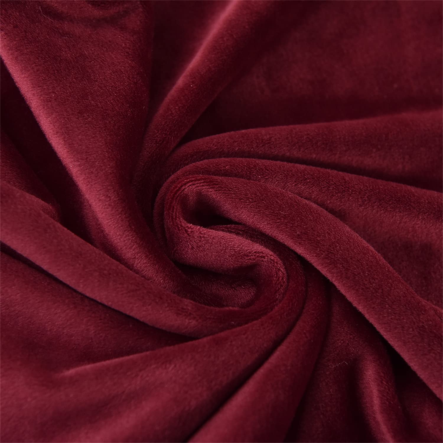 Luxury Velvet Dining Chair Slipcovers - Stretchable Armless Chair Covers Set of 6 for Kitchen, Hotel, Wedding - Elegant Wine Red Fabric Protectors | Perfect for Home Dining, Restaurant Decor & Event Seating