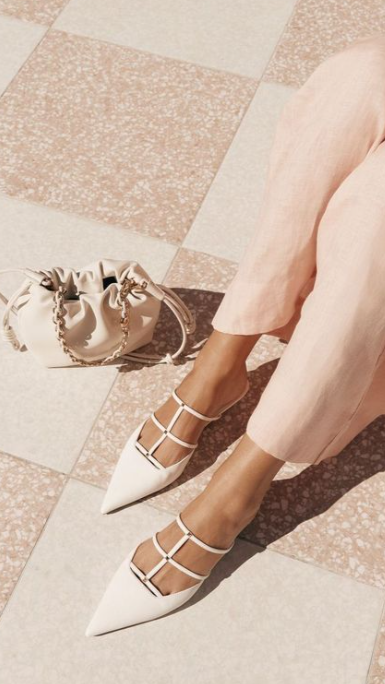 Carver Ballet Flats for Women - Comfortable White Leather Ballet Shoes for Work & Casual Wear | Perfect for Office, Travel & Everyday Use