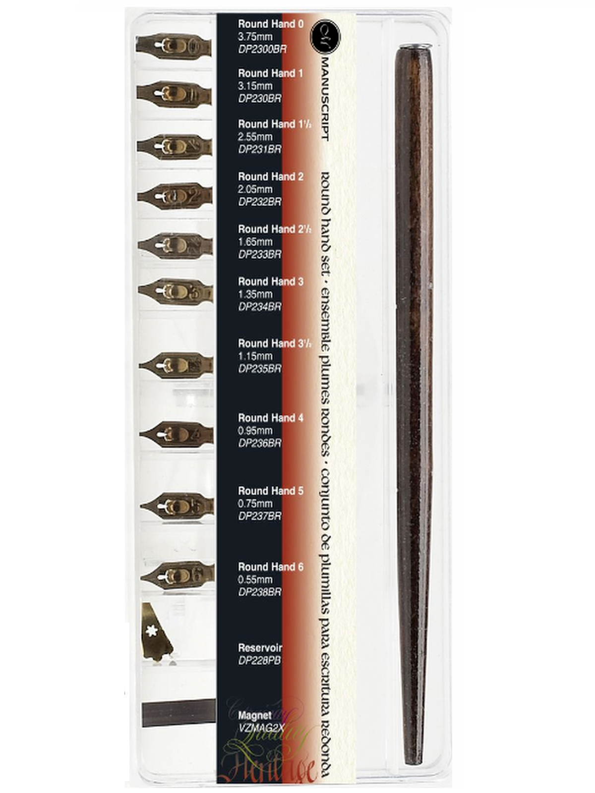 Manuscript Round Hand Calligraphy Set - Premium Dip Pen & Ink for Elegant Handwriting Practice | Perfect for Wedding Invitations, Greeting Cards, and Art Projects
