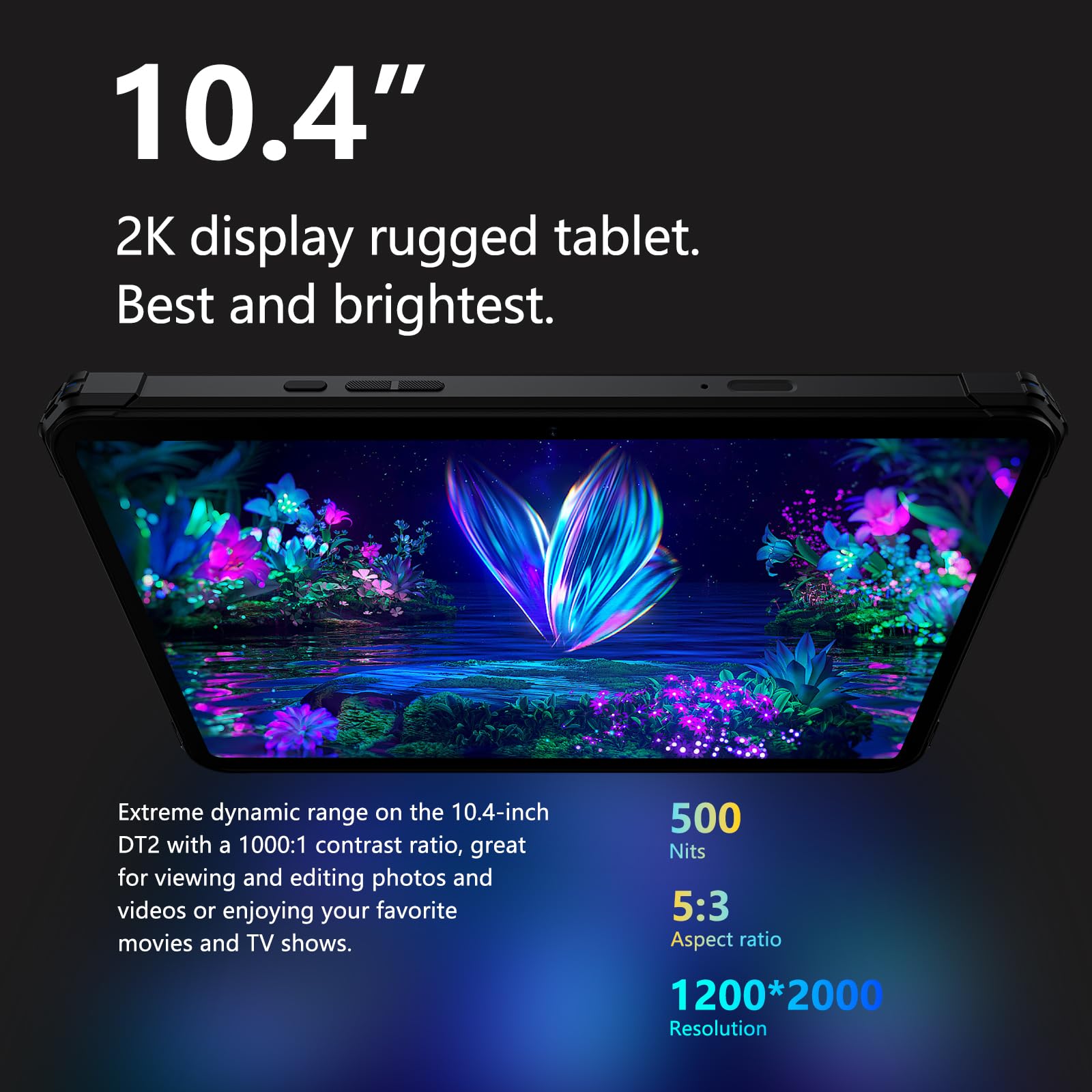 FOSSiBOT DT2 Rugged Android Tablet - 10.4