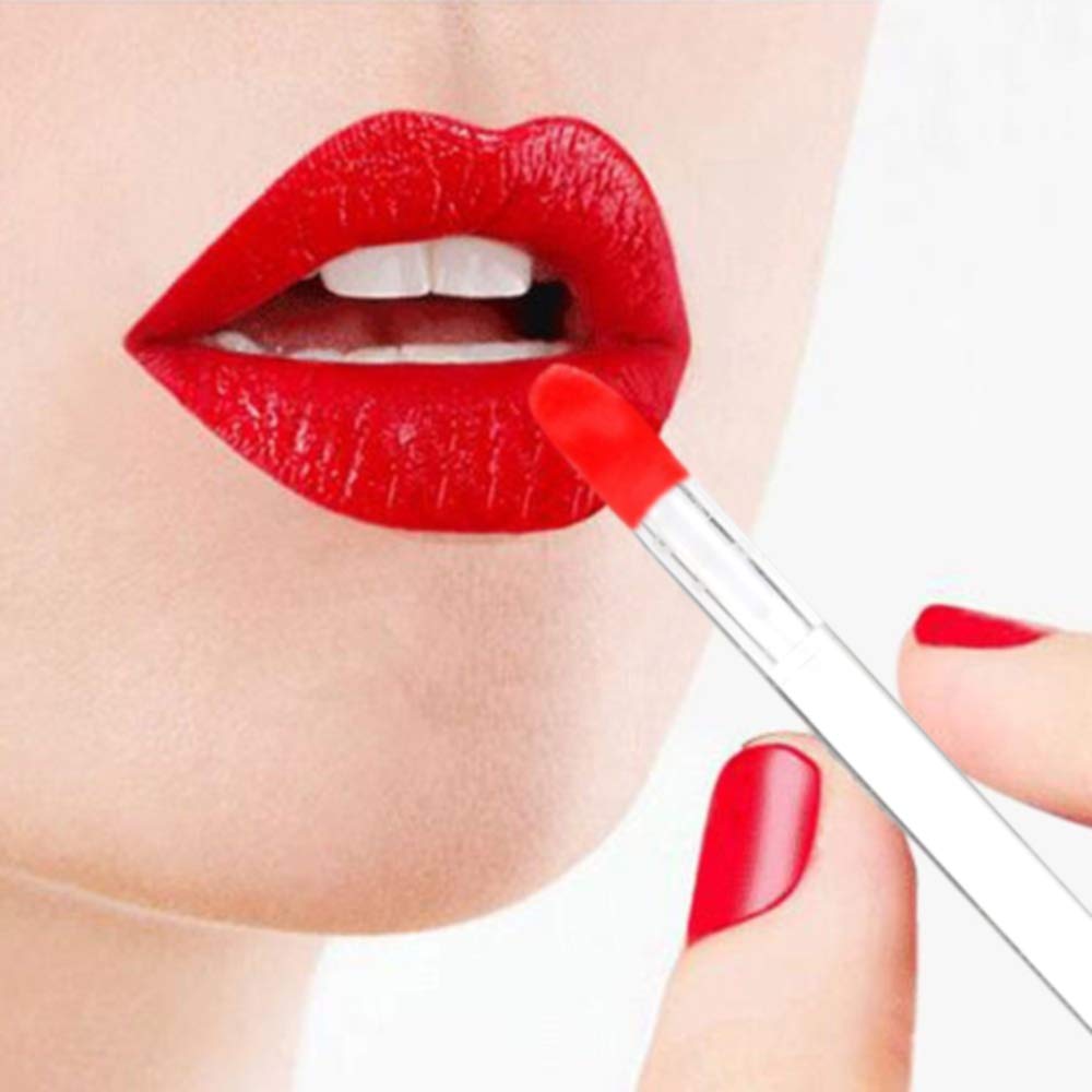 300 Pieces Disposable Lip Brushes - Premium Lipstick & Gloss Wands Applicator Set with Clear Handle - Perfect for Makeup Artists, Salons & DIY Beauty Kits