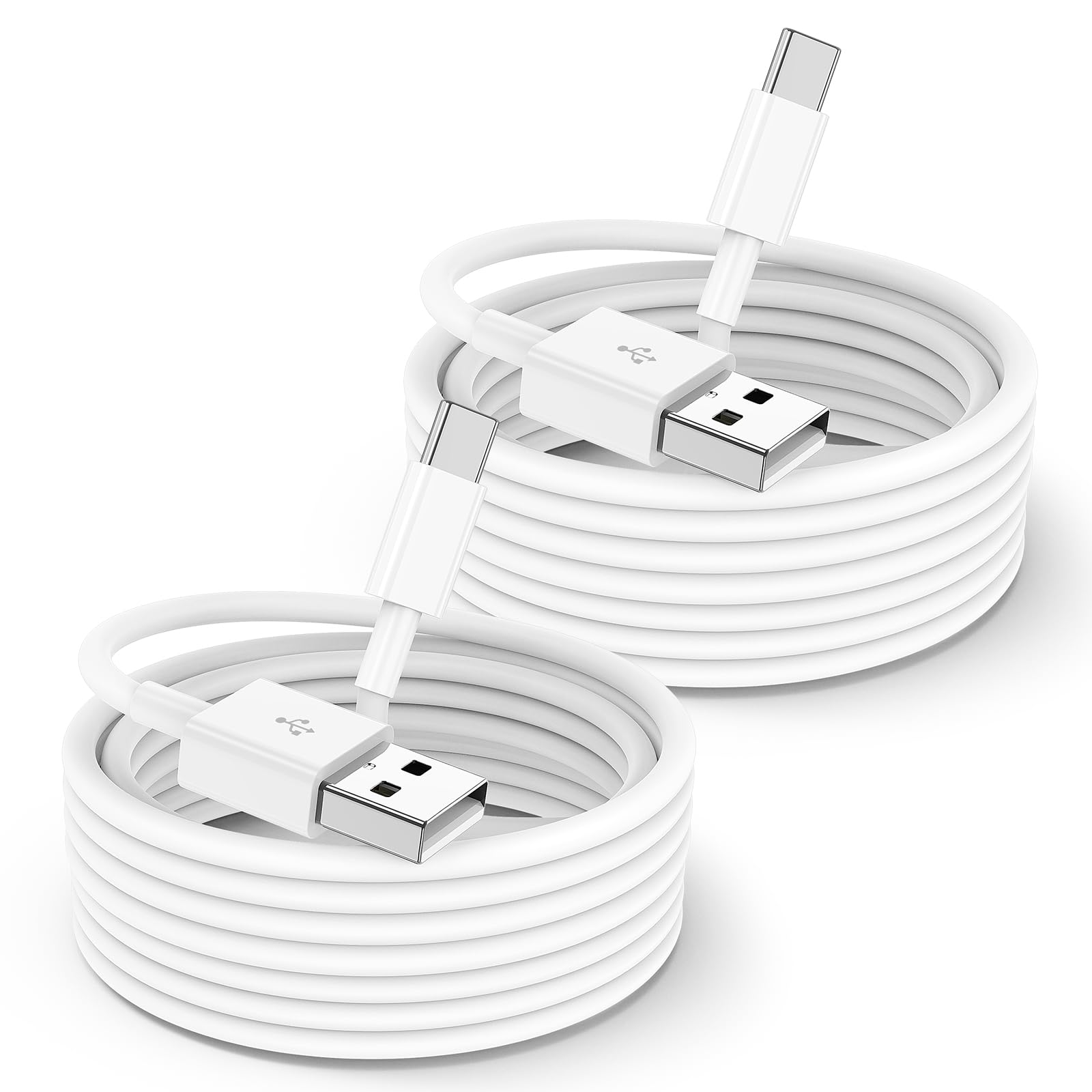2-Pack USB A to USB C Cable 3FT for iPhone 16/15 & iPad - Fast Charging CarPlay Compatible Cord for iPad Pro 13/12.9/11, iPad Air 5/4, Mini | Perfect for Car Charging, Home & Office Use