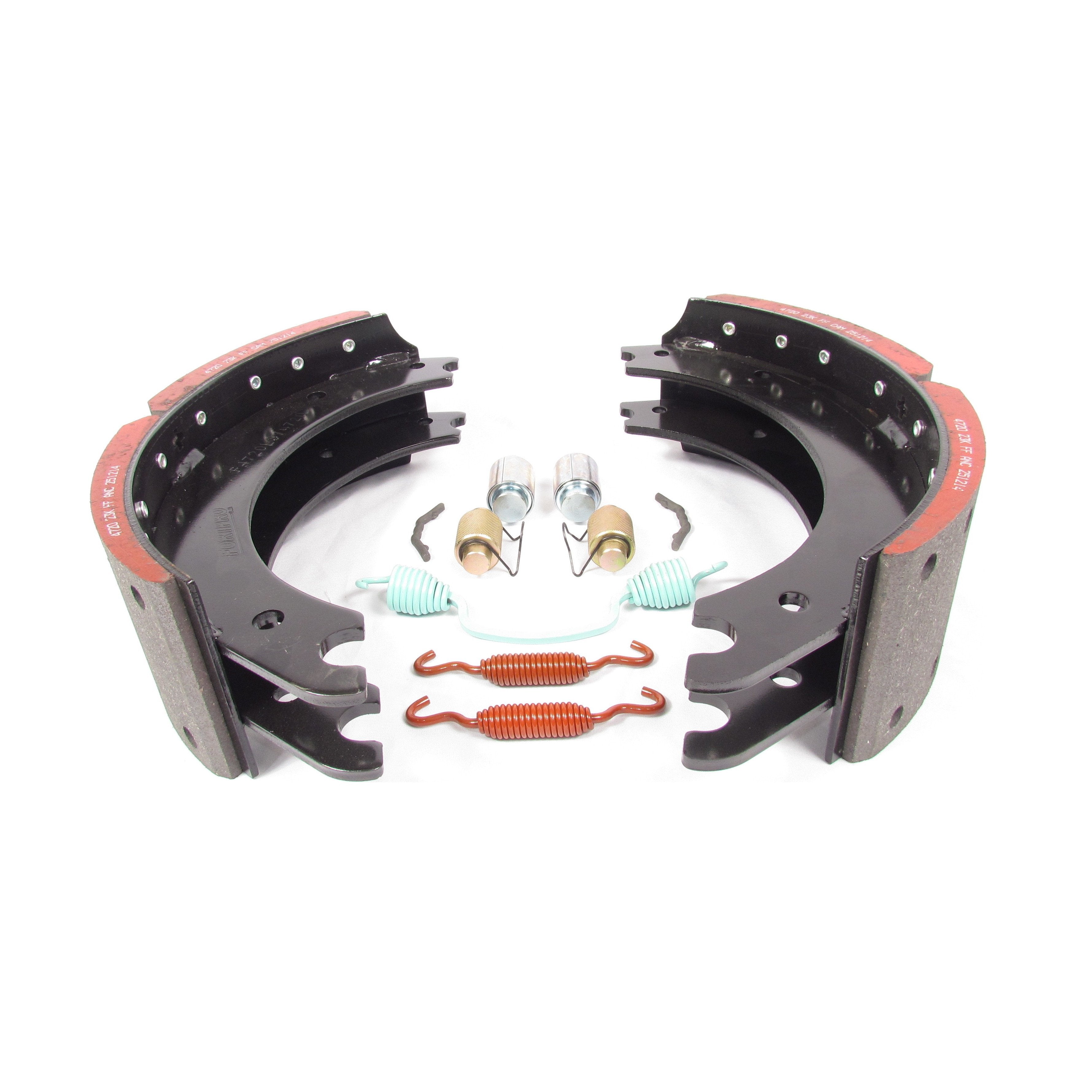 Fortpro 4720Q Front Brake Shoe Kit for Heavy-Duty Trucks - GAWR 23K, 16.5