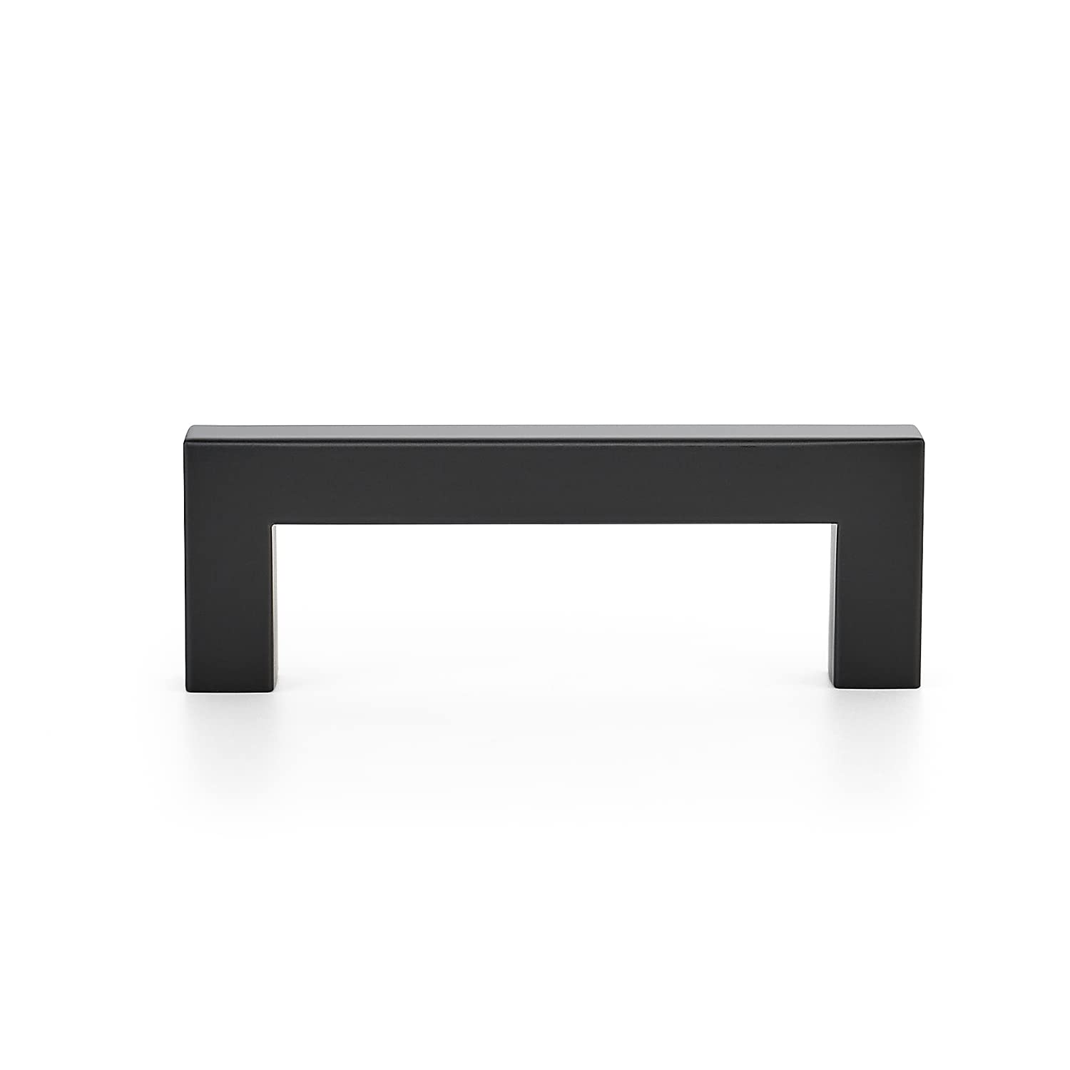 Ravinte 25 Pack 3.5 Inch Square Cabinet Handles - Matte Black Kitchen Cabinet Pulls & Drawer Handles - Durable Cabinet Hardware for Kitchen, Bathroom, Office & Furniture (Modern Home Upgrade)