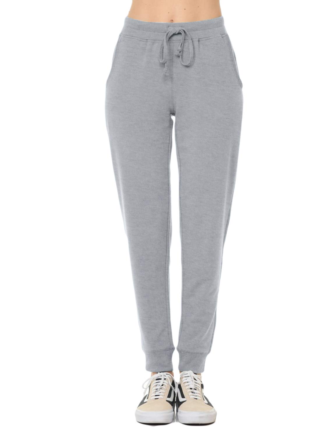 NE PEOPLE Women's High-Waisted Yoga Pants - Soft Cotton Workout Joggers with Pockets for Gym, Running, Lounge & Travel (S-3XL) - Perfect for Yoga, Pilates, Home Workouts & Casual Wear