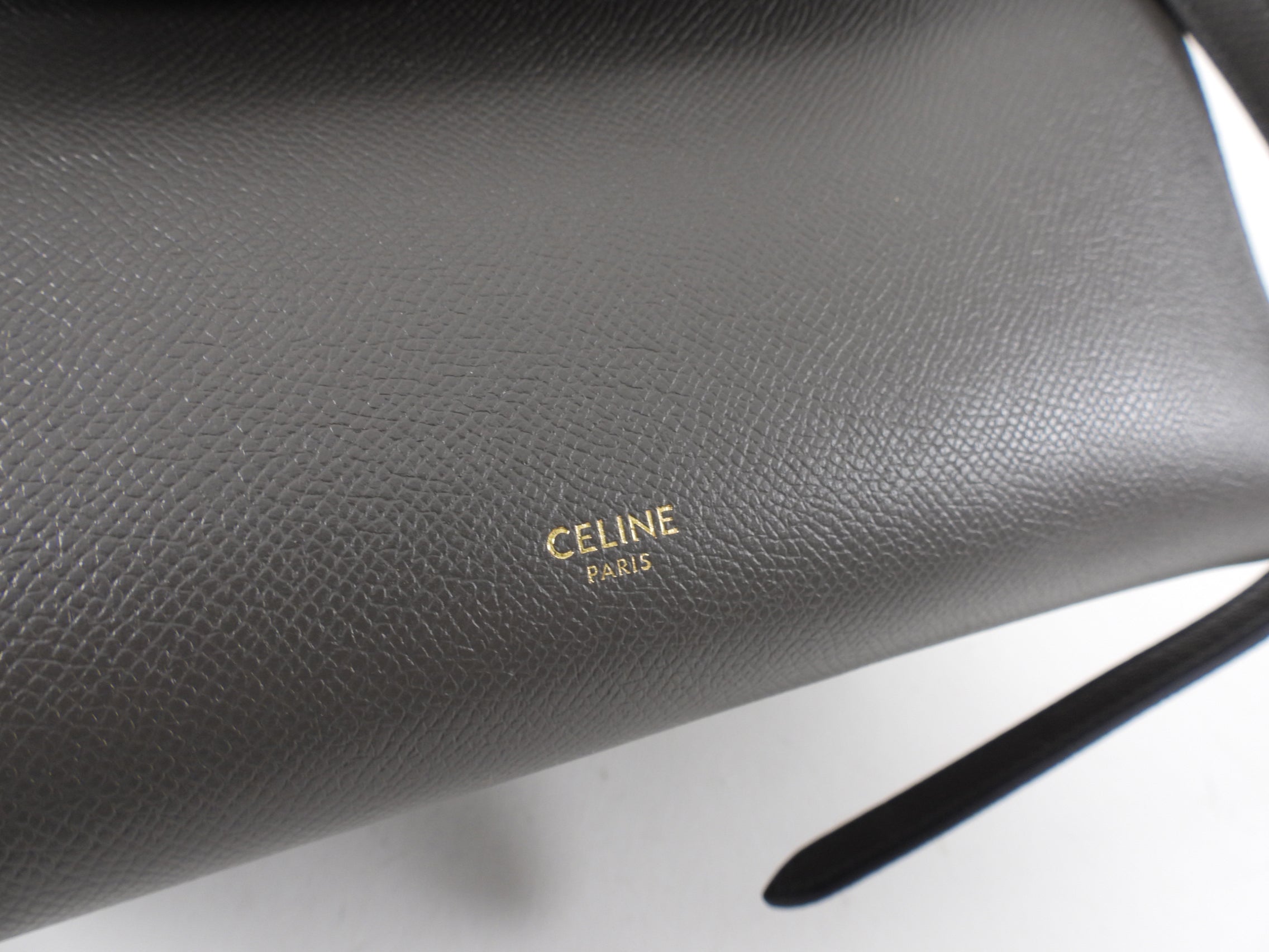 Celine Grey Mini Grained Leather Belt Bag - Stylish Crossbody Waist Pack for Women | Perfect for Travel, Concerts & Everyday Use
