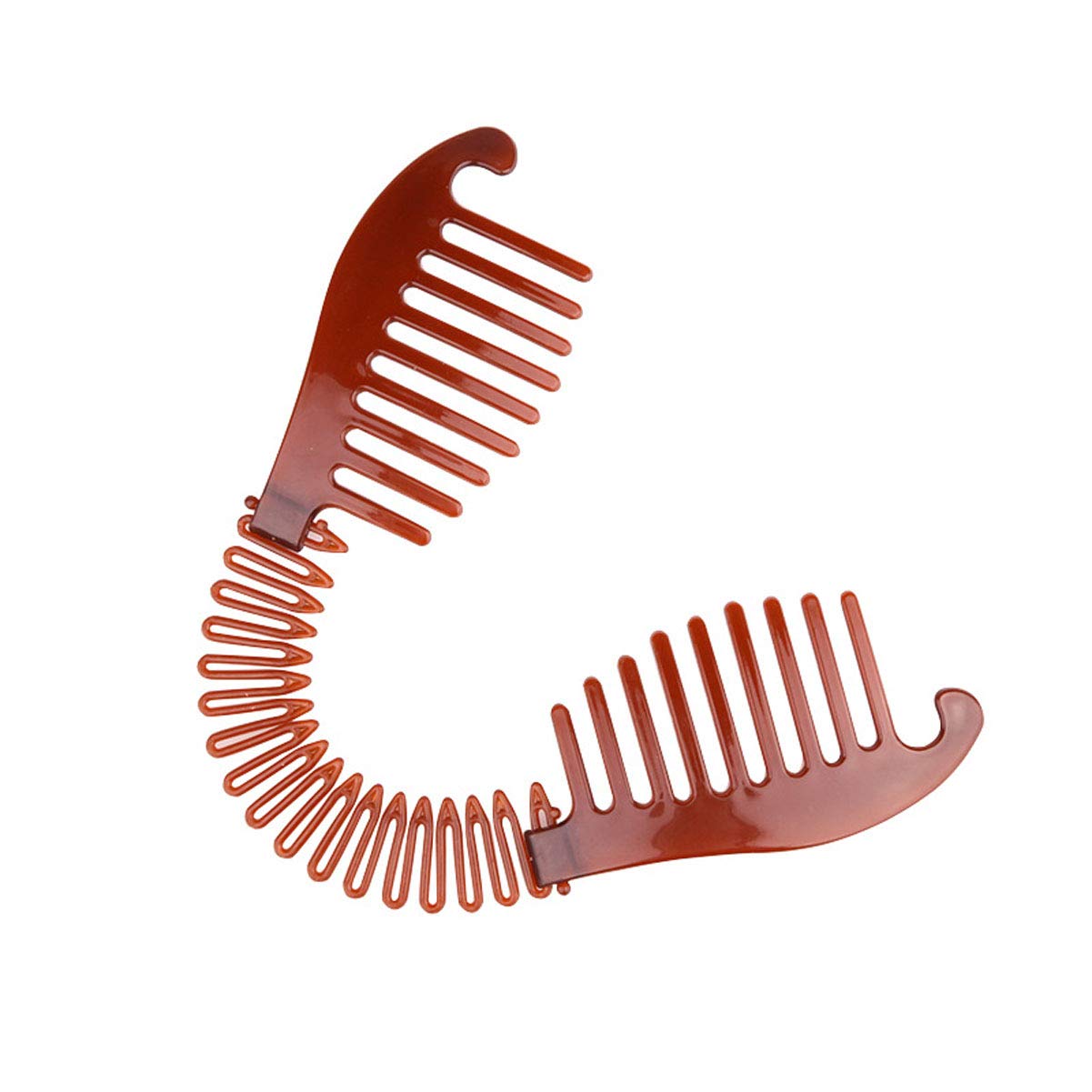 3Pcs Elongated Interlocking Banana Hair Clips - Women's Double-Sided Ponytail Holder Hair Clincher Combs for Thick Hair | Perfect for Workouts, Office & Everyday Hairstyles