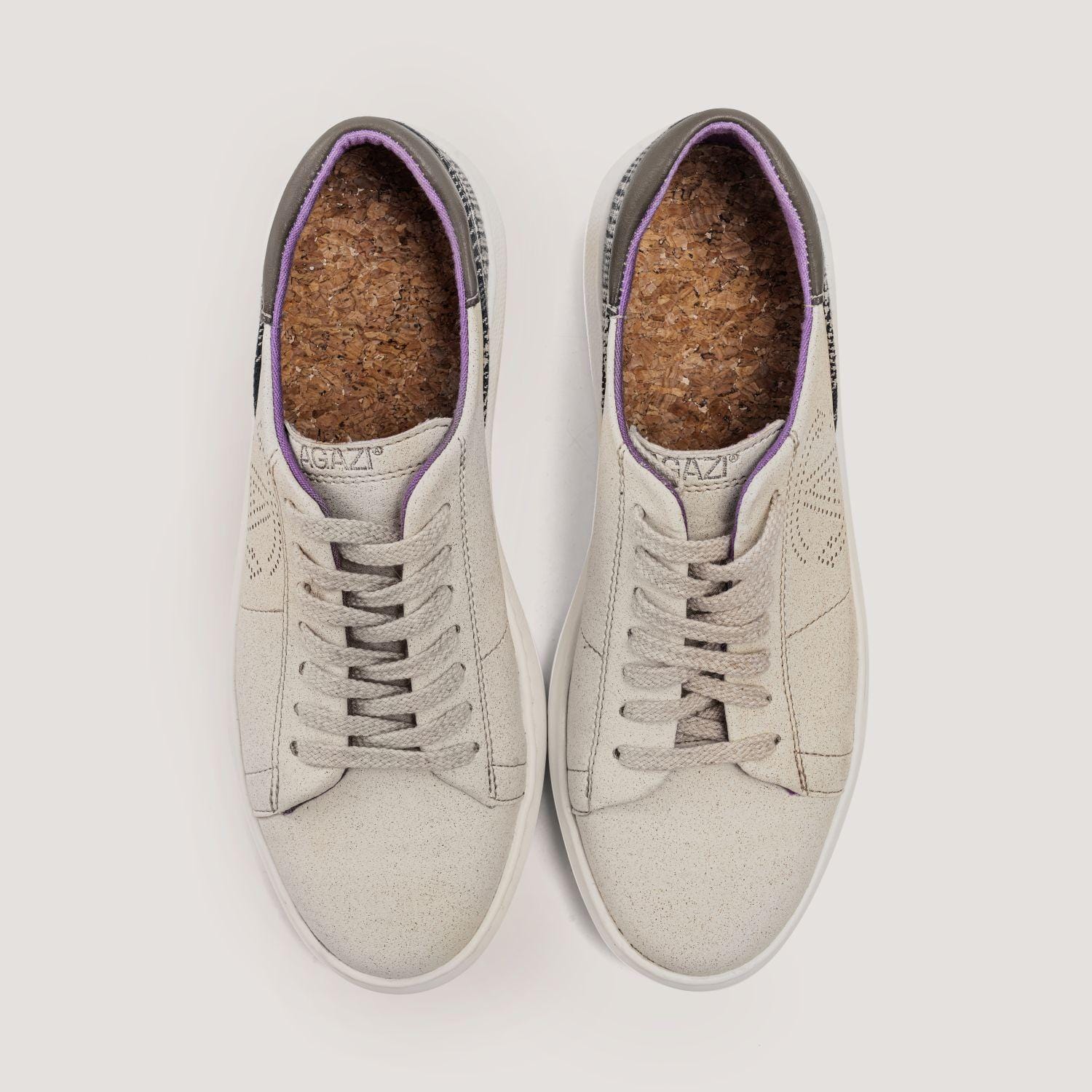 Jane Women's Vegan Sneakers - Apple & Corn Leather Comfortable Walking Shoes | Cappuccino | Perfect for Casual Wear, Work & Eco-Friendly Fashion