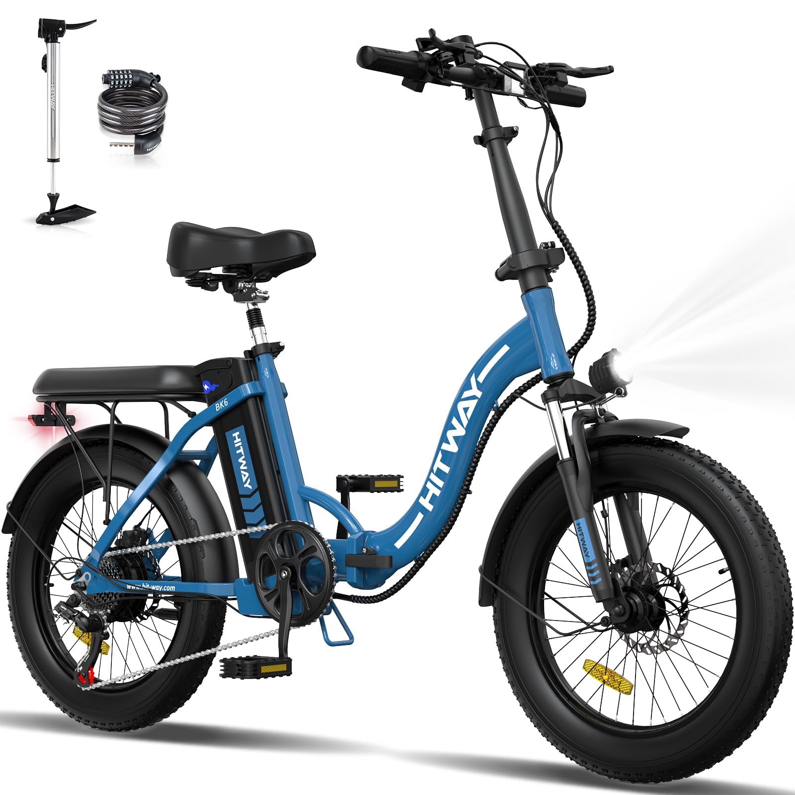 HITWAY 750W 20MPH Folding Electric Bike for Adults - 20