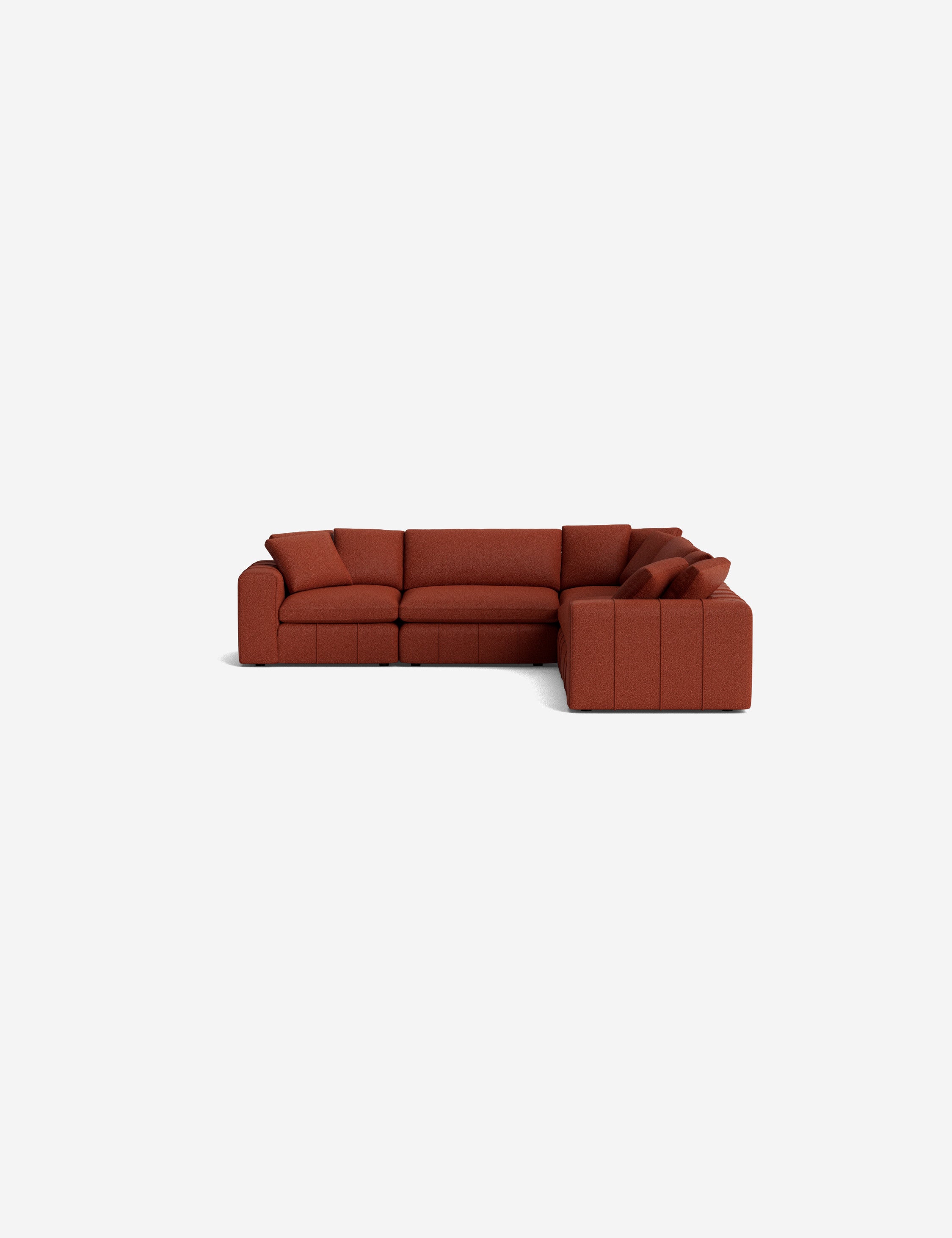 Capella Modular Corner Sectional Sofa - Modern L-Shaped Couch for Living Room, Home Theater & Lounge Areas | Customizable Comfortable Furniture