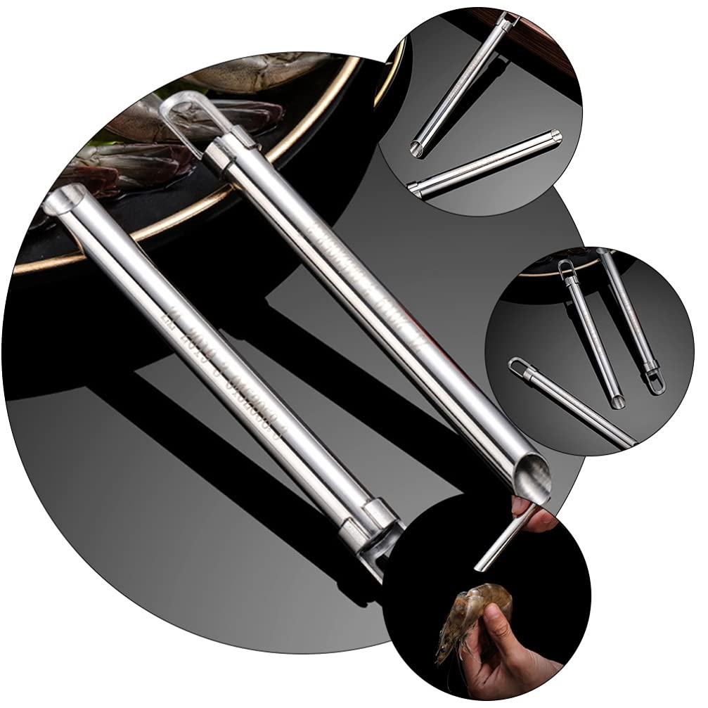 Cabilock Stainless Steel Shrimp Peeler Tool - 1pc Shrimp Deveiner, Cleaner & Cutter for Easy Peeling & Cleaning - Perfect for Home Cooking, Seafood Restaurants & BBQ Parties
