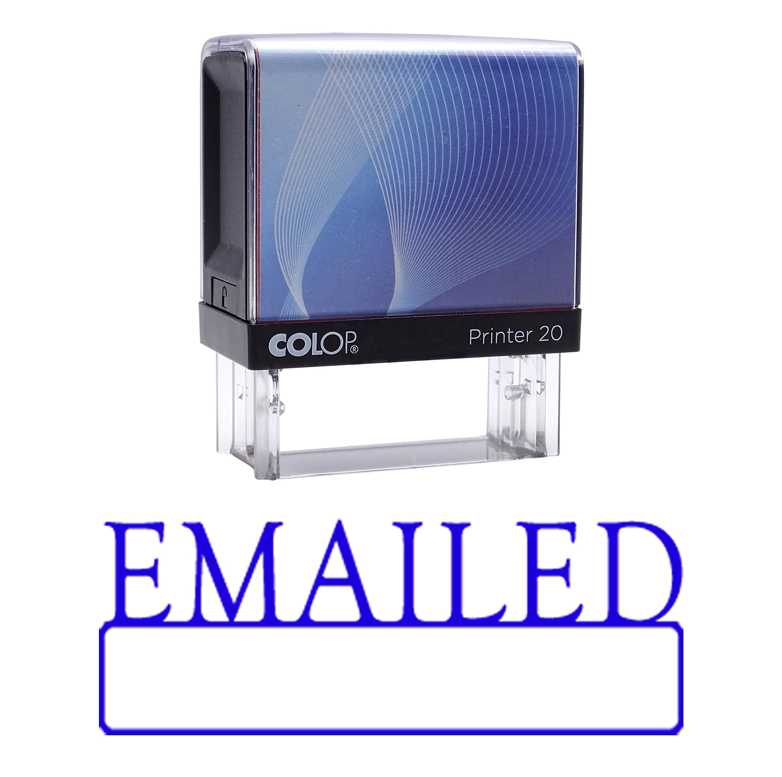 Custom Self-Inking Rubber Stamp with Blue Ink - Personalized Office Stamp for Business, Mail & Documents | Colop Stamper for Professional Use