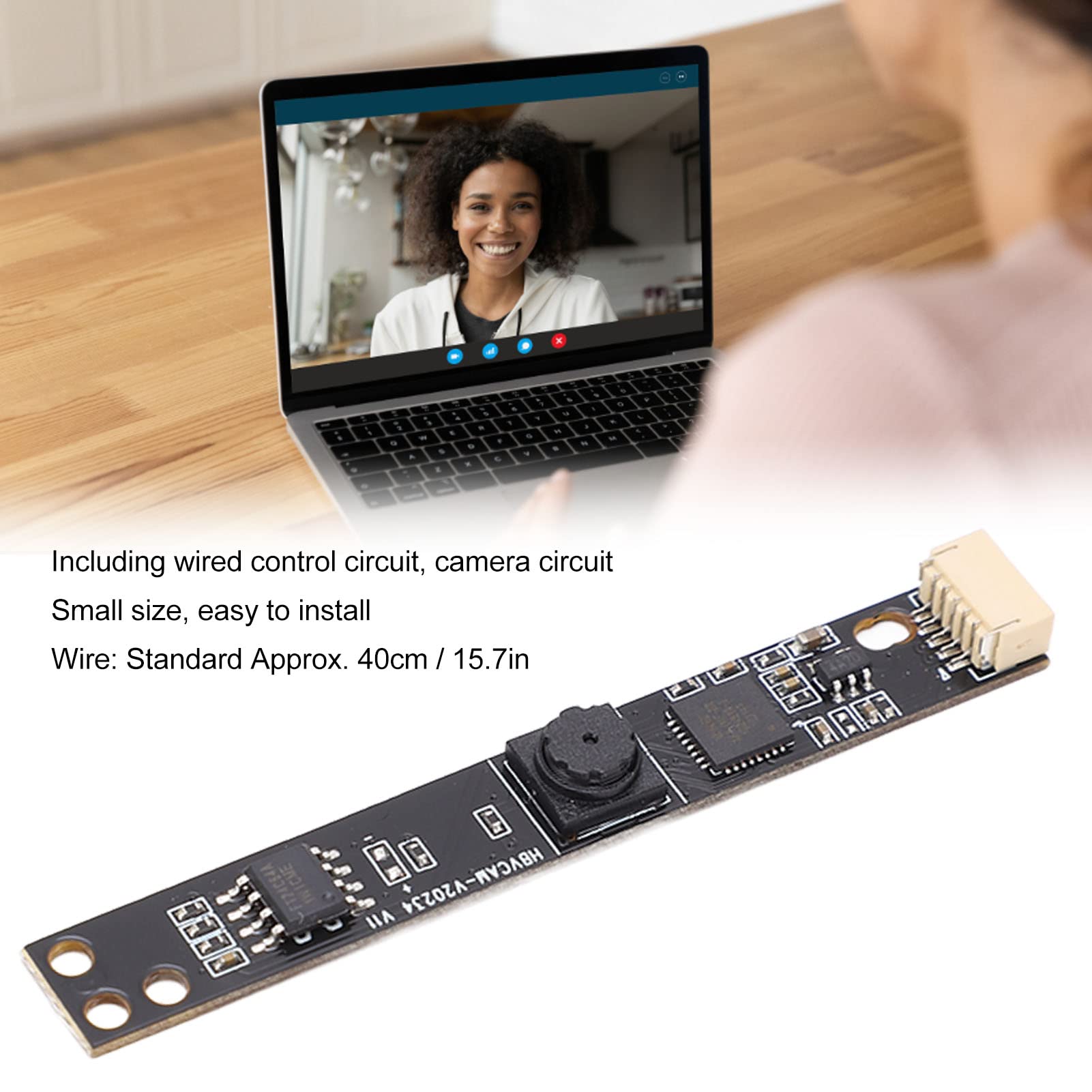 0.3MP USB Camera Module with OV7675 Chip - 30FPS 640x480 Resolution Mini Webcam for Laptop & PC | Plug & Play USB Interface | Ideal for Video Conferencing, Online Classes & Live Streaming