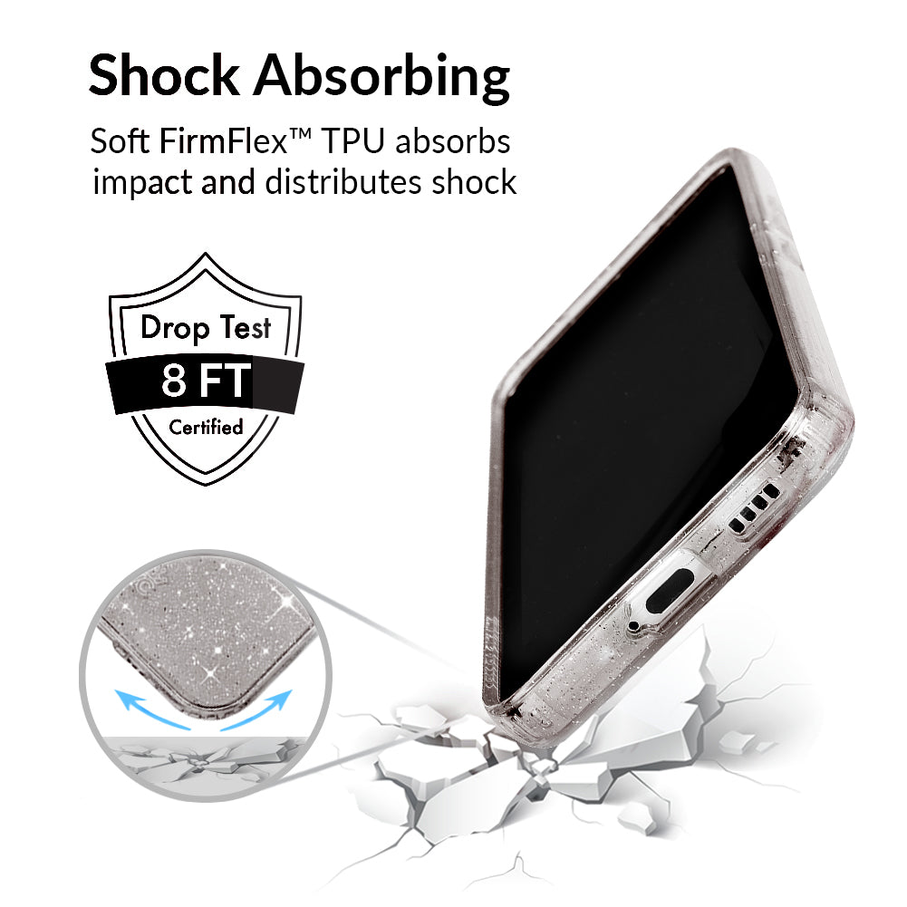Samsung Galaxy Phone Case with Grey Stardust Design - Slim Protective Cover for Everyday Use, Work & Travel