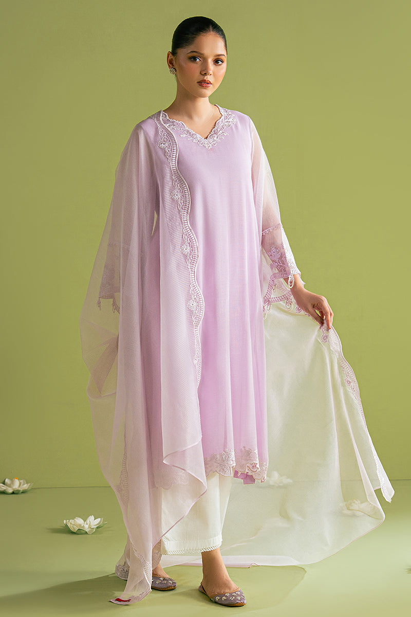 LAVENDER BLISS 2 PC SET (SHIRT & DUPATTA) - Elegant Indian Ethnic Wear for Women, Perfect for Weddings, Festivals & Special Occasions