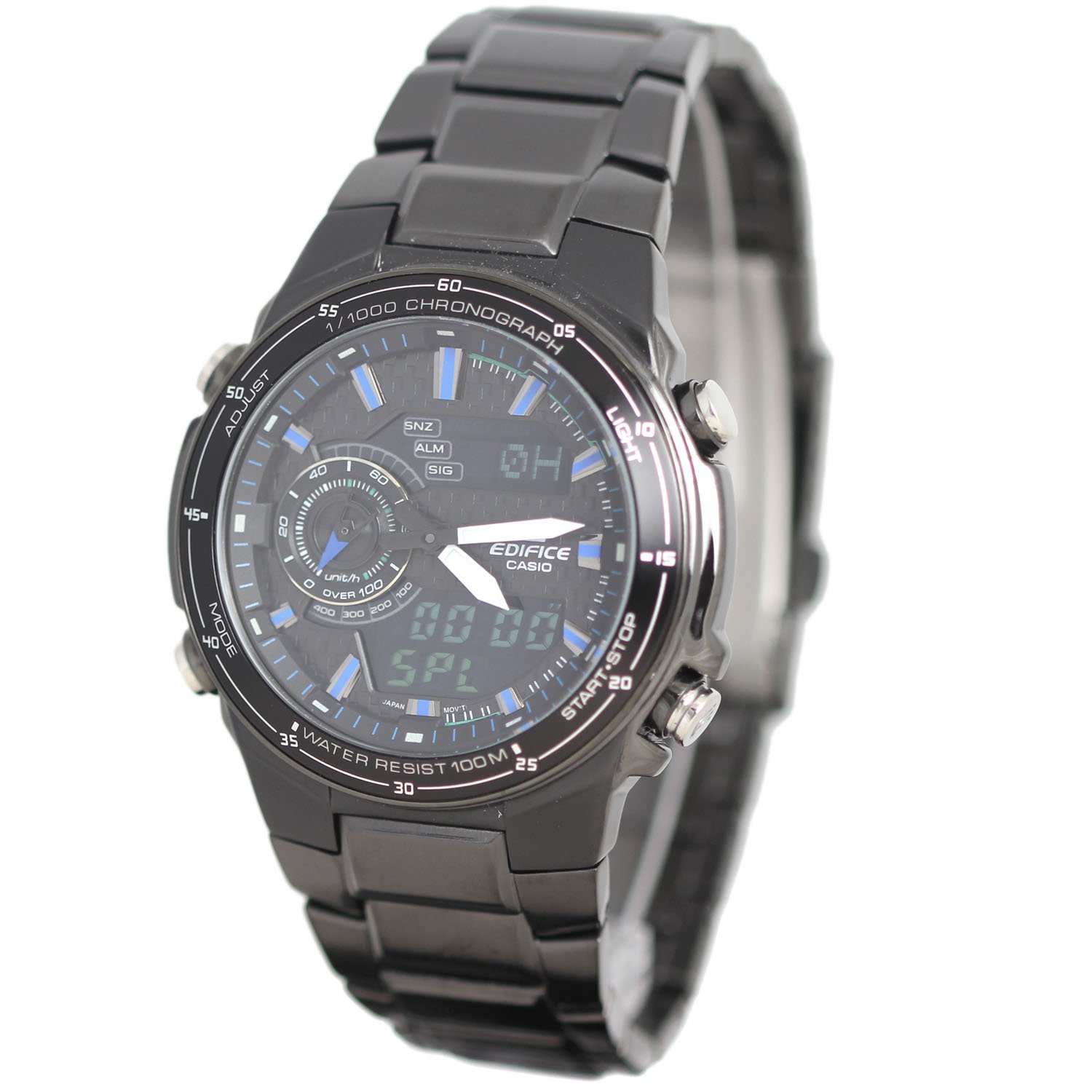 Casio Edifice EFA131BK-1AV Men's Black Stainless Steel Chronograph Watch - Perfect for Business, Formal Occasions & Everyday Wear