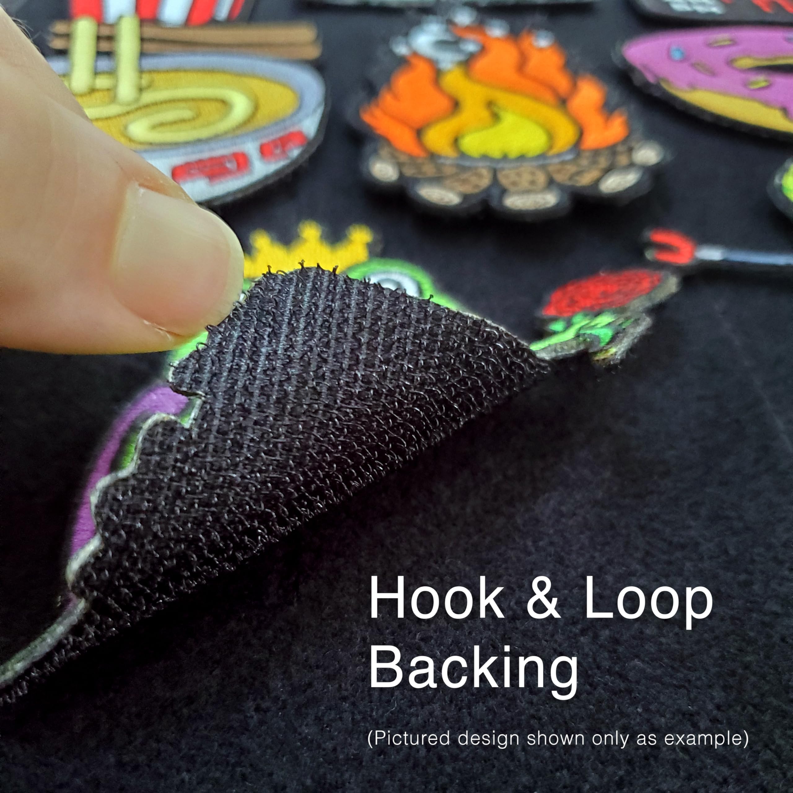 Kolorspun Wizard Raccoon Hook and Loop Tactical Morale Patch - Military Style Badge for Backpacks, Hats & Tactical Gear