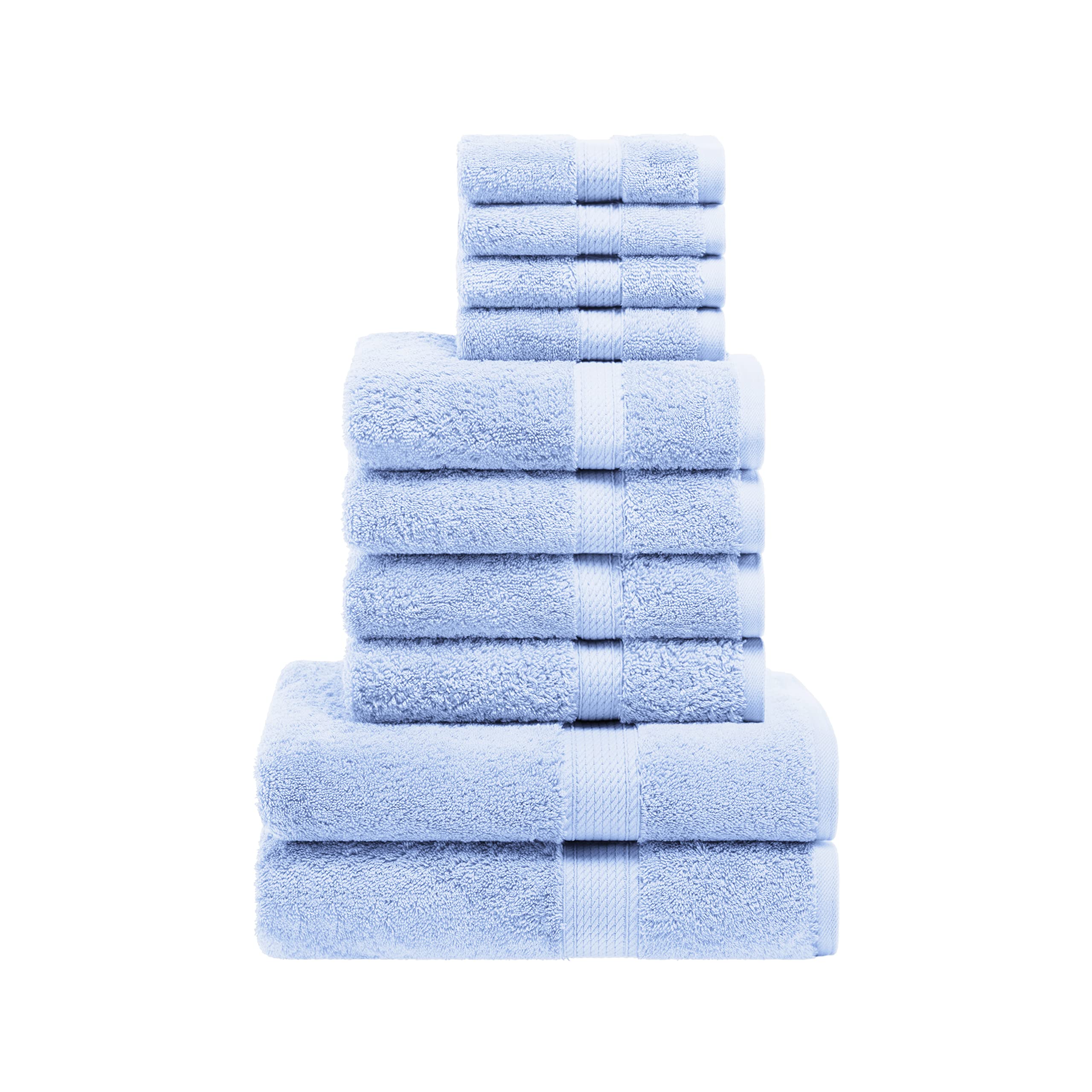 Premium Egyptian Cotton Towel Set - 10-Piece Bath & Shower Towels (30