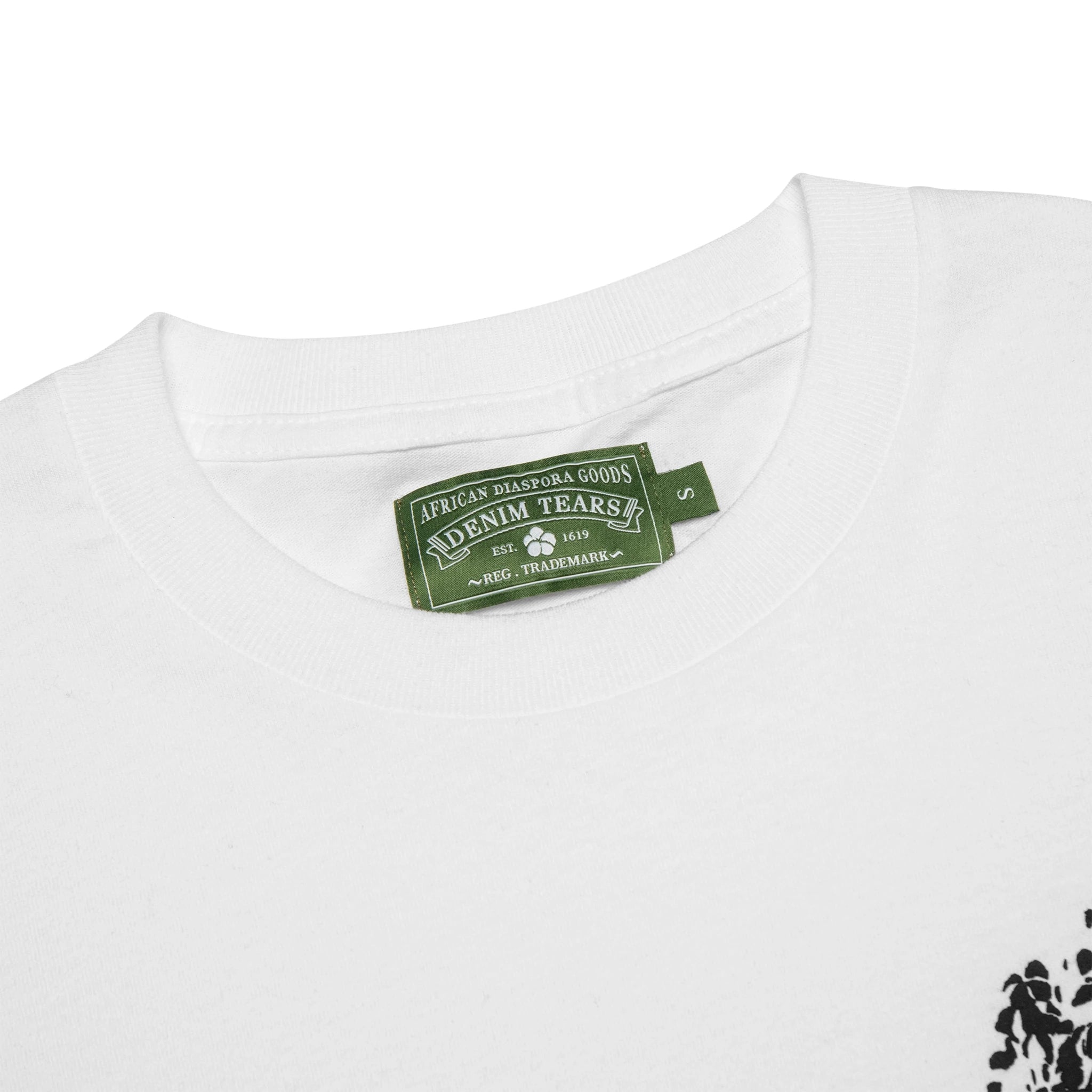 Denim Tears Denim University White T-Shirt - Stylish Casual Cotton Tee for Men - Perfect for Streetwear, Everyday Wear & Outfits
