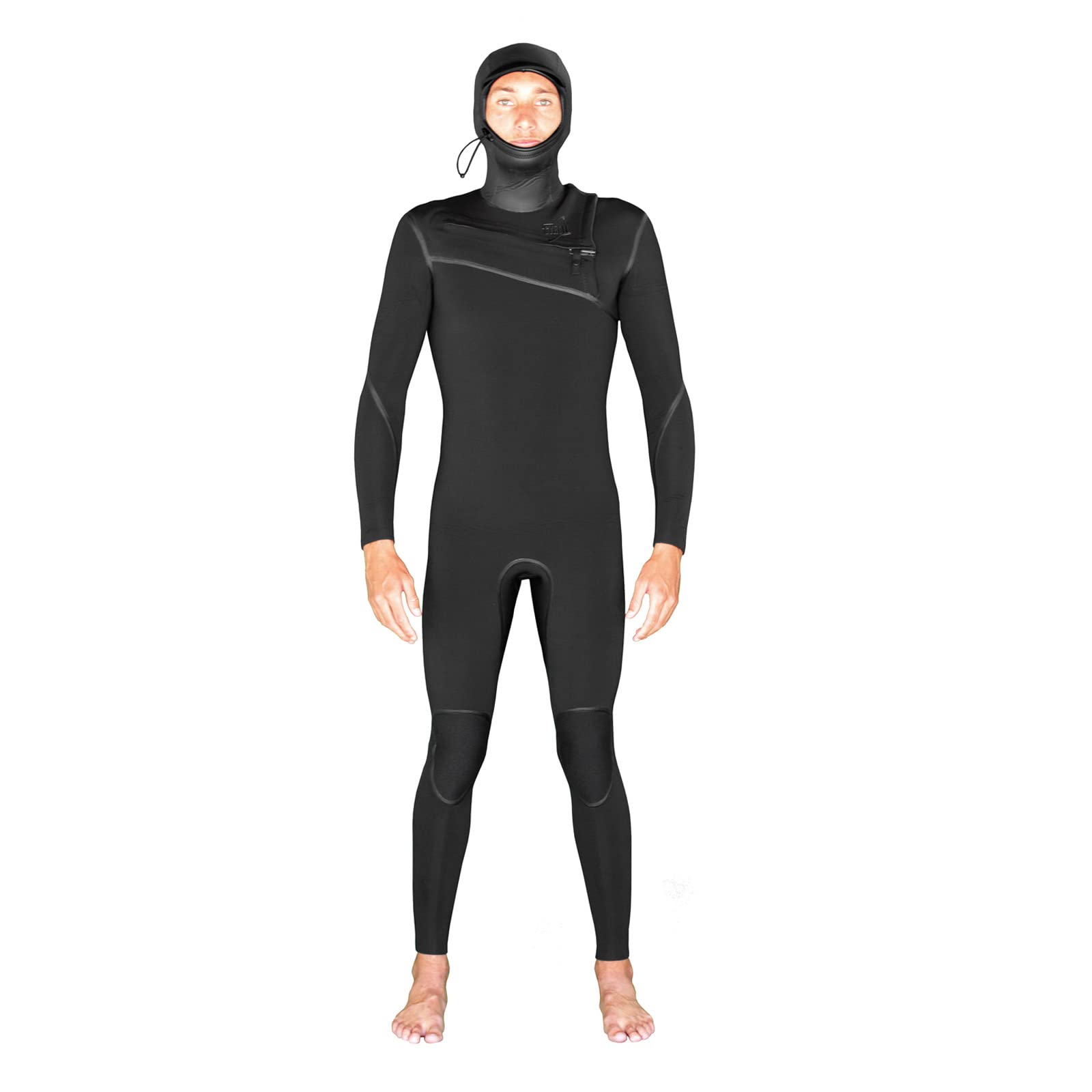 Mike Stewart Gyroll Shield 5/4 Hooded Chest Zip Steamer Wetsuit for Surfing, Diving & Water Sports | Premium Thermal Protection