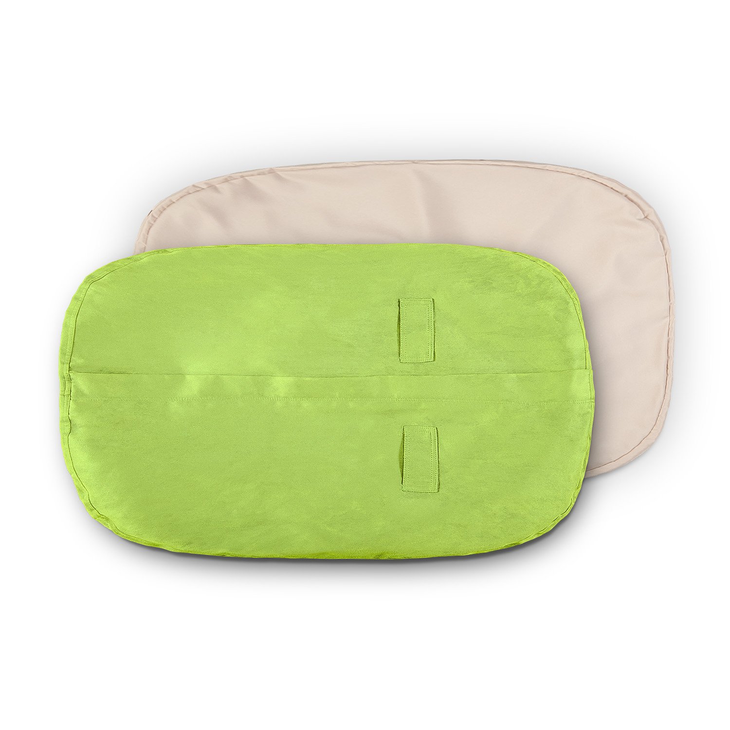 Luxury Microsuede 5-Foot Bean Bag Cover - Machine Washable Light Green Outer Shell with Inlay | Perfect for Living Room, Game Room & Dorm Decor | Lumaland Replacement Cover