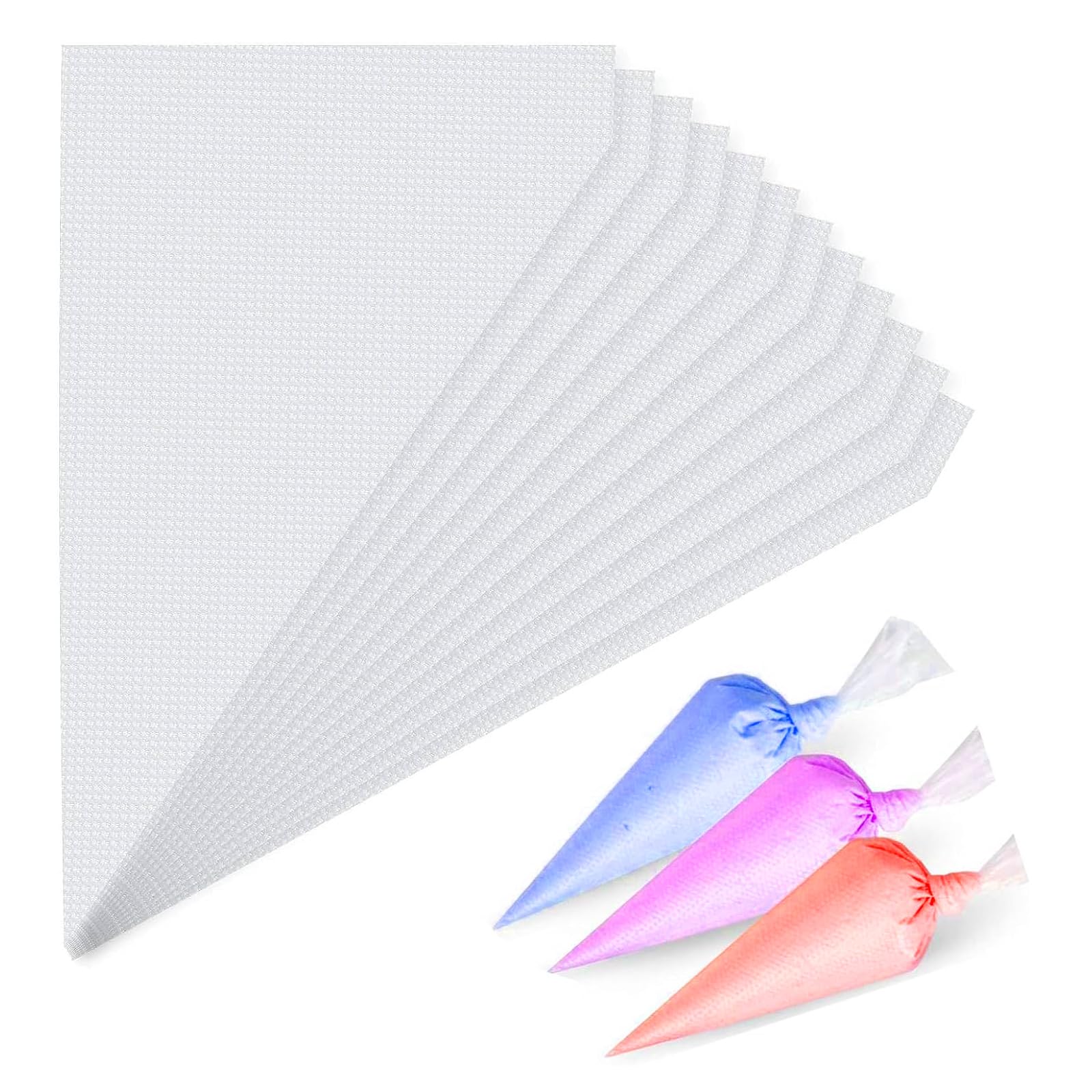 Disposable Mini Piping Bags 100pcs - 7.6 Inch Small Pastry Bags for Cake Decorating, Cream Frosting & Dessert Icing | Perfect for Birthday Cakes, Cupcakes, Cookies & Pastry Designs