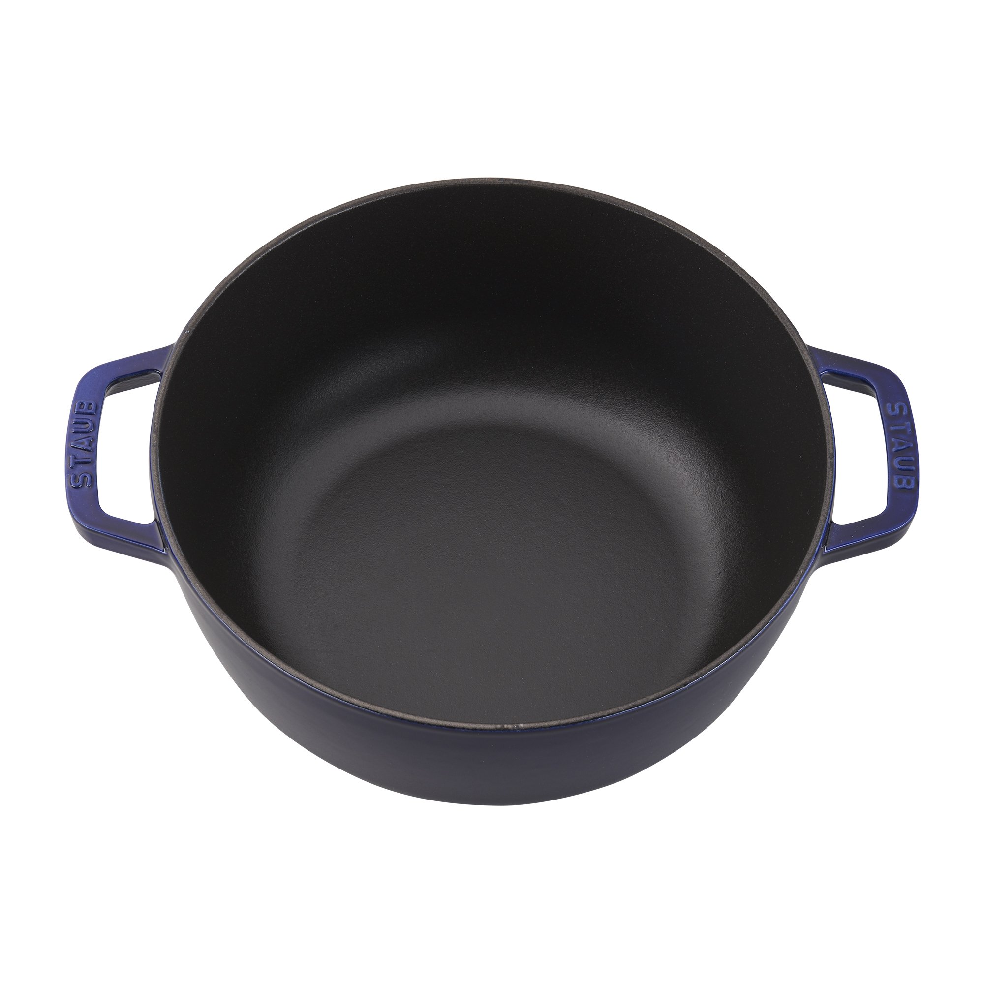 Staub 3.75 Quart Cast Iron French Oven Rooster Dutch Oven - Premium Dark Blue Cookware, Made in France - Perfect for Braising, Roasting, Baking & Slow Cooking