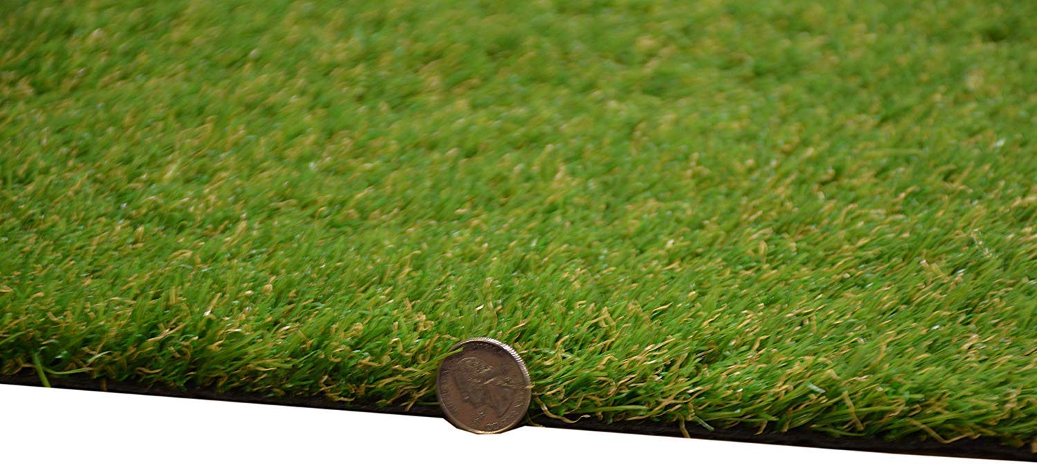 Premium Custom Size Artificial Grass Turf Rug - Indoor/Outdoor Synthetic Lawn Carpet with Drainage Holes (39.5