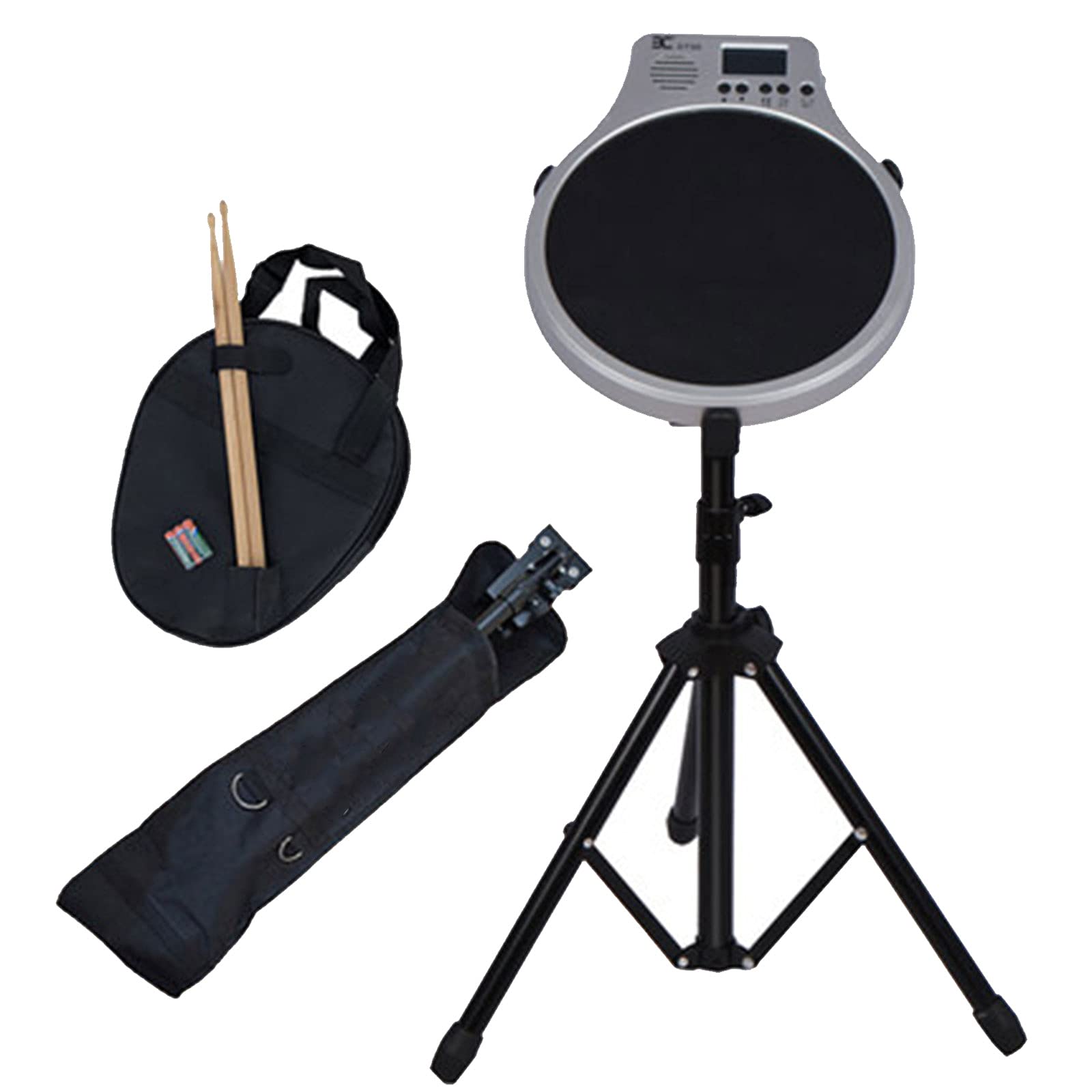 12 Inch Electronic Drum Pad Set with Metronome - Portable Dumb Drum Kit for Beginners, Adults & Kids - Perfect for Home Practice, Music Lessons & Live Performances