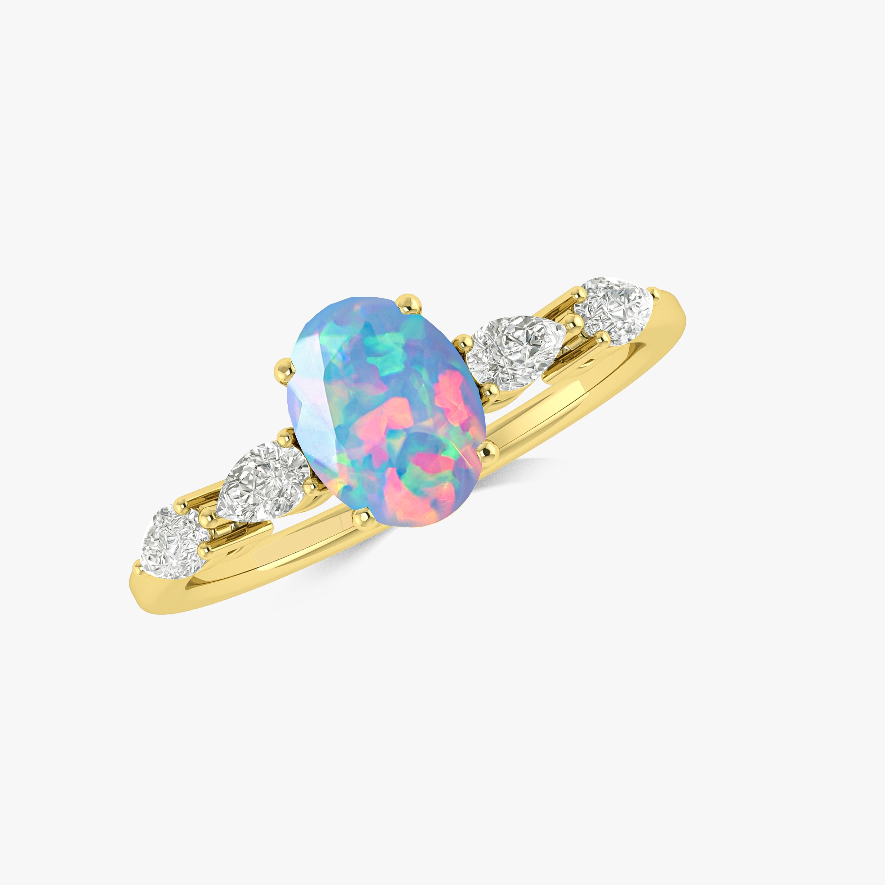 Genuine Black Opal Silver Ring for Women – Elegant Handmade Jewelry for Weddings, Parties & Special Occasions