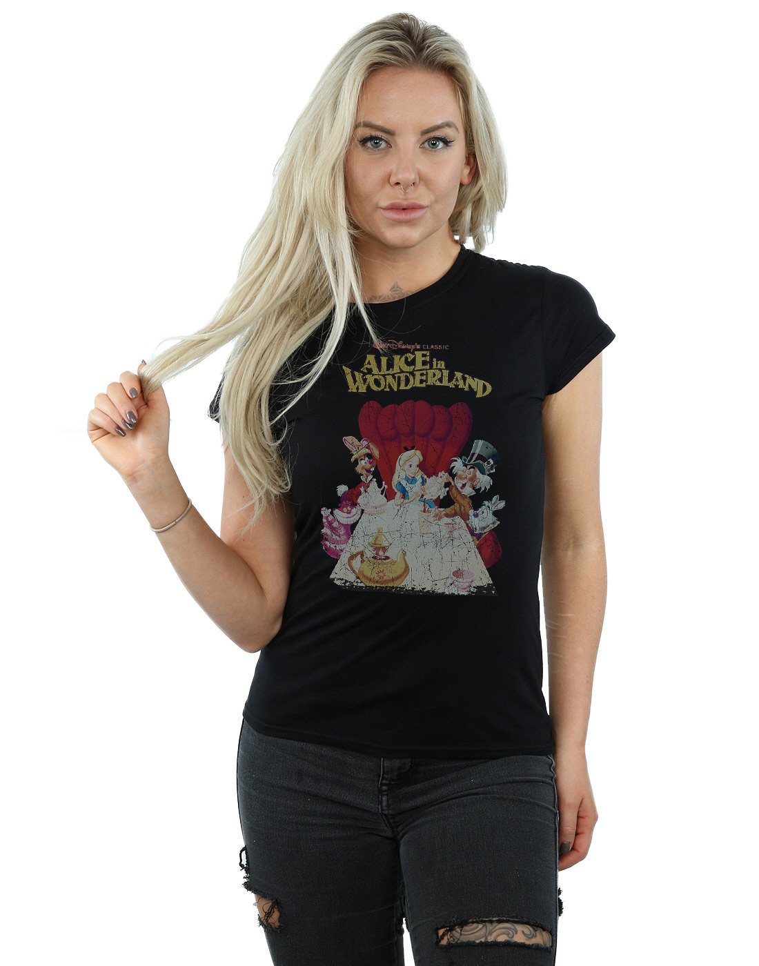 Disney Women's Retro T-Shirt - Vintage Mickey Mouse Graphic Tee for Casual Wear & Disney Theme Park Outfits