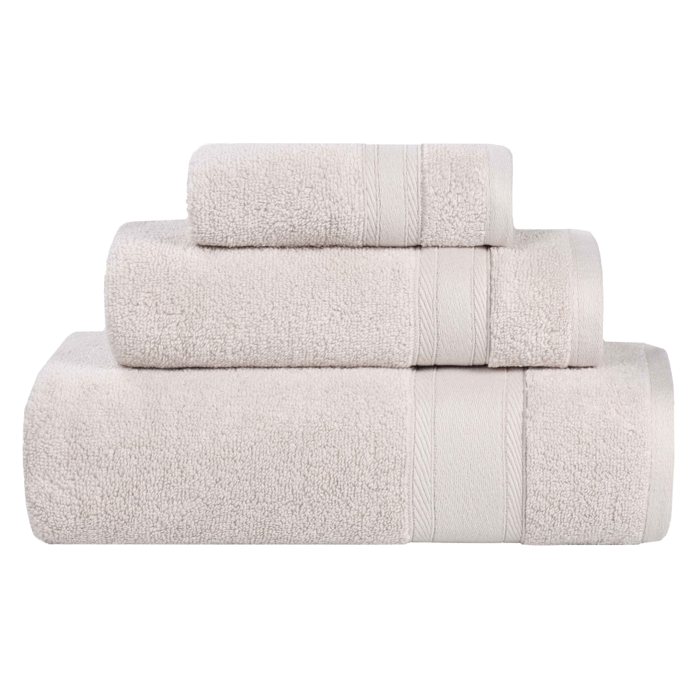 Belmont Zero Twist Cotton Medium Weight Absorbent 3-Piece Bath Towel Set | Soft & Quick-Drying | Perfect for Bathroom, Spa & Gym Use